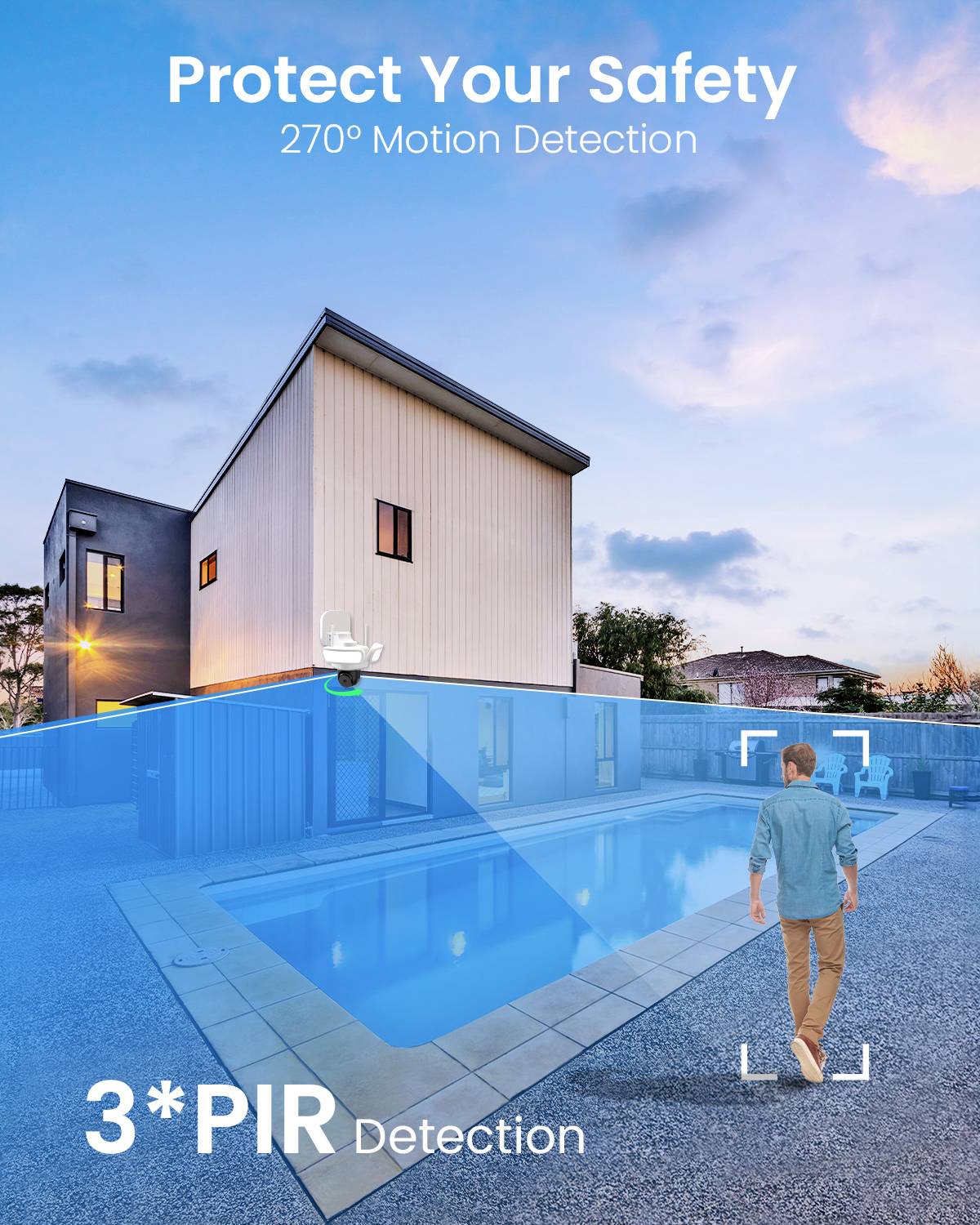 Aosu L5P L5P0.WAEU01000 WLAN IP Überwachungskamera 2800 x 1620 Pixel