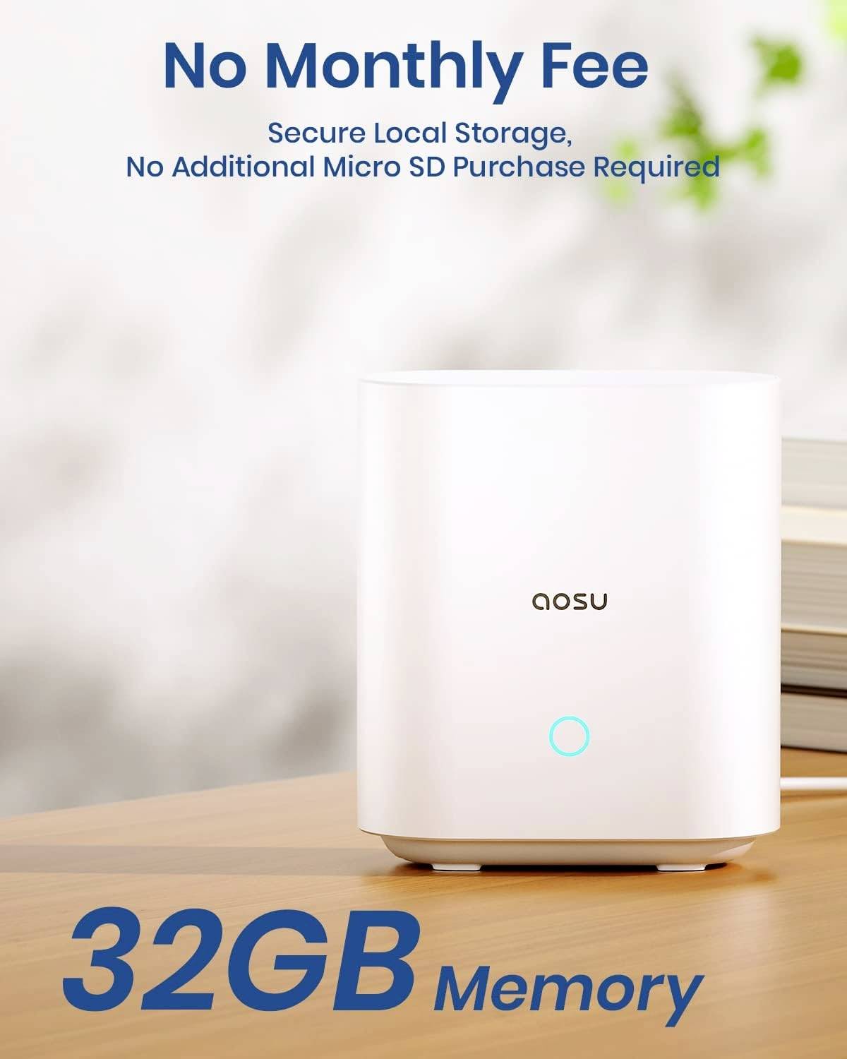 Aosu C6S-2H C6S0.WAEU02000 WLAN IP Überwachungskamera-Set 2560 x 1920 Pixel