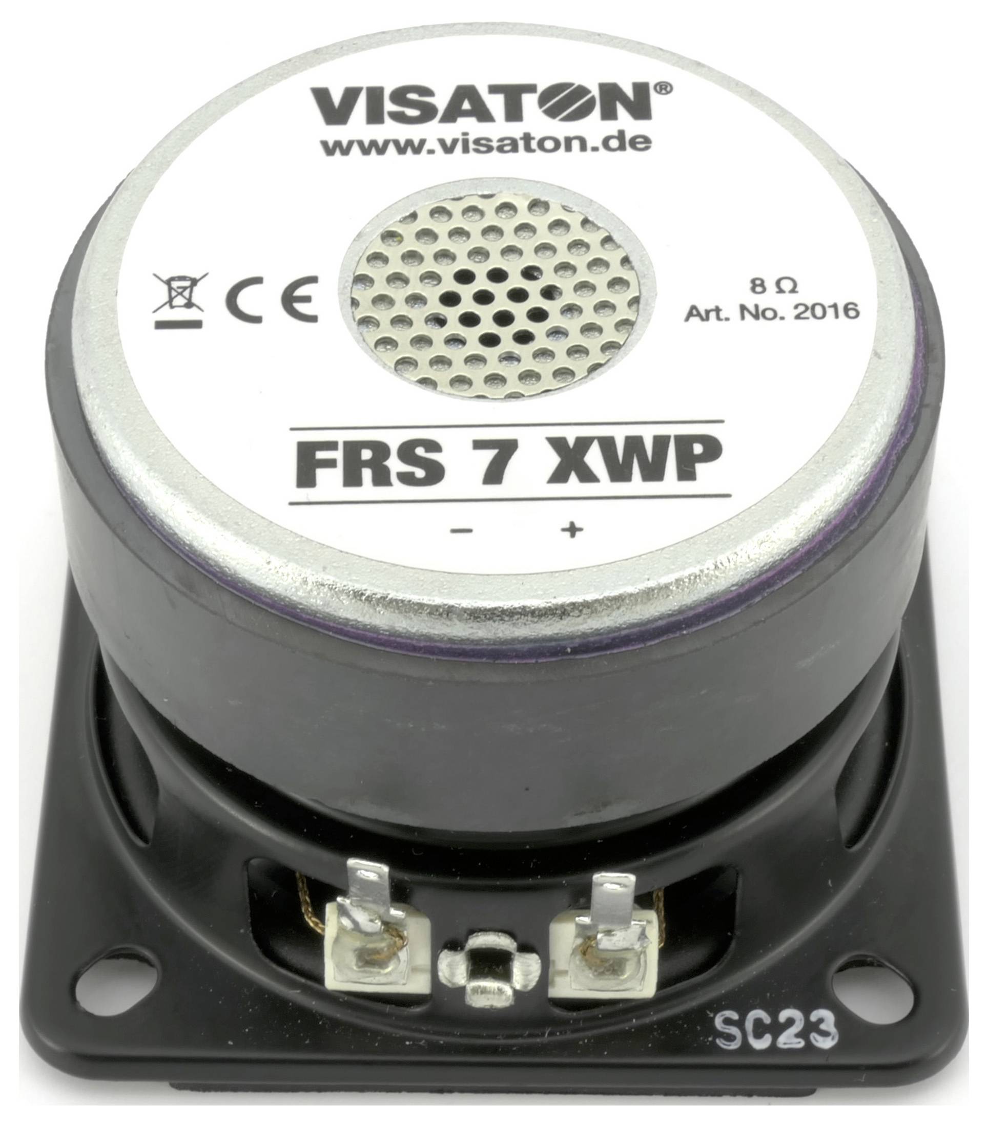 Visaton FRS 7 XWP - 8 Ohm 2.5 Zoll 6.5cm Breitbänder 8Ω Schwarz