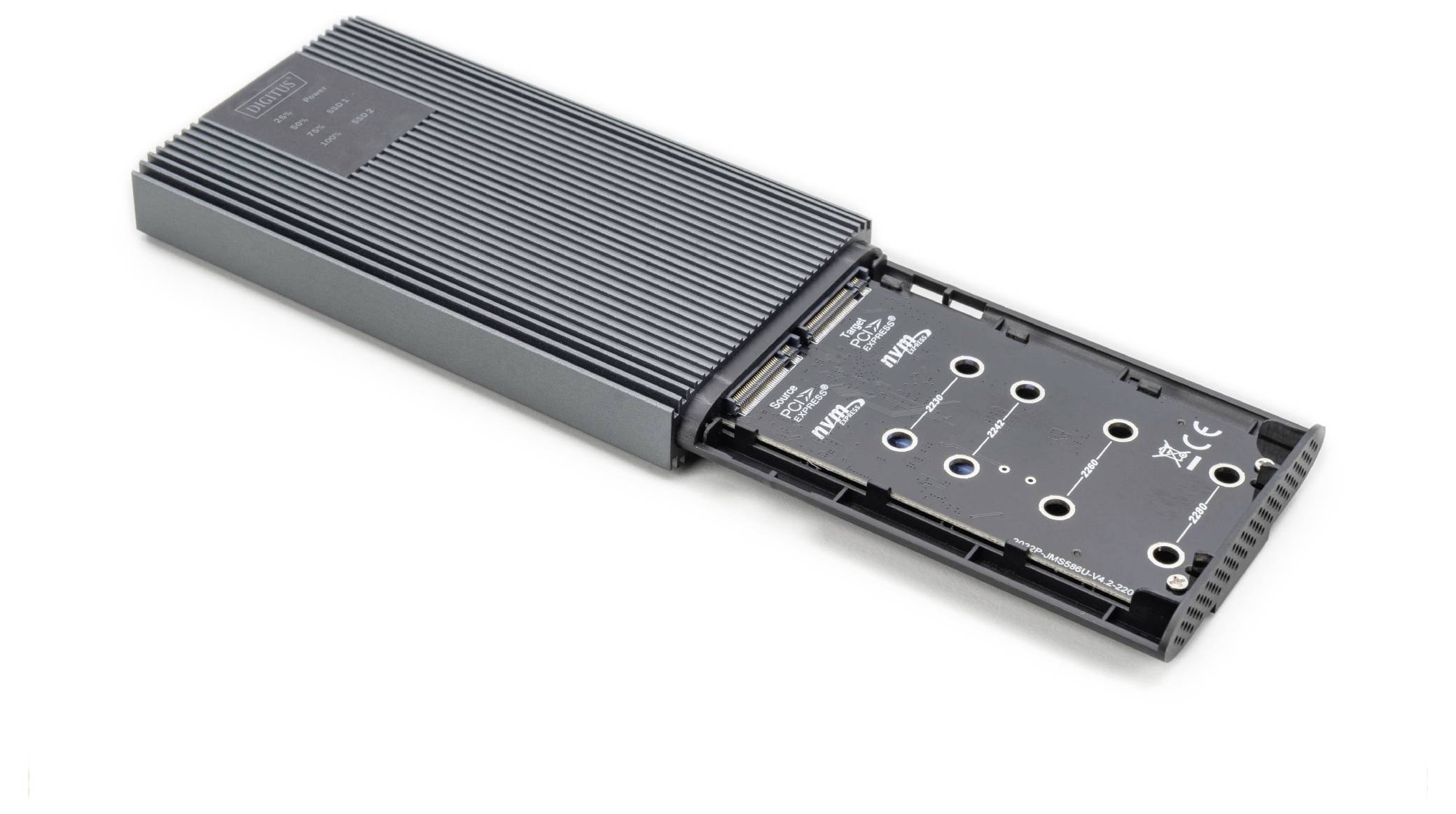 Digitus DA-71559 1 Stück Festplatten-Kopierstation USB-C® USB 3.2 (Gen 2x2) tragbar