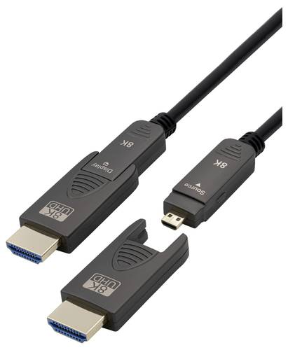 Maxtrack HDMI Anschlusskabel 10 m Schwarz C504-10ML 8K UHD HDMI-Kabel