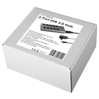 Maxtrack CH10L 5 Port USB 3.0-Hub einzeln schaltbar Silber-Grau Maxtrack CH10L 5 Port USB 3.0-Hub einzeln schaltbar Silber-Grau
