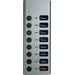 Maxtrack CH11L 8 Port USB 3.0-Hub einzeln schaltbar Silber-Grau Maxtrack CH11L 8 Port USB 3.0-Hub einzeln schaltbar Silber-Grau