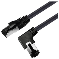Maxtrack TI51-1,5L RJ45 Netzwerkkabel, Patchkabel CAT 8.1 S/FTP 1.50m Schwarz 90° nach rechts gewinkelt, Einzelschirm 1St. Maxtrack TI51-1,5L RJ45 Netzwerkkabel, Patchkabel CAT 8.1 S/FTP 1.50m Schwarz 90° nach rechts gewinkelt, Einzelschirm 1St.