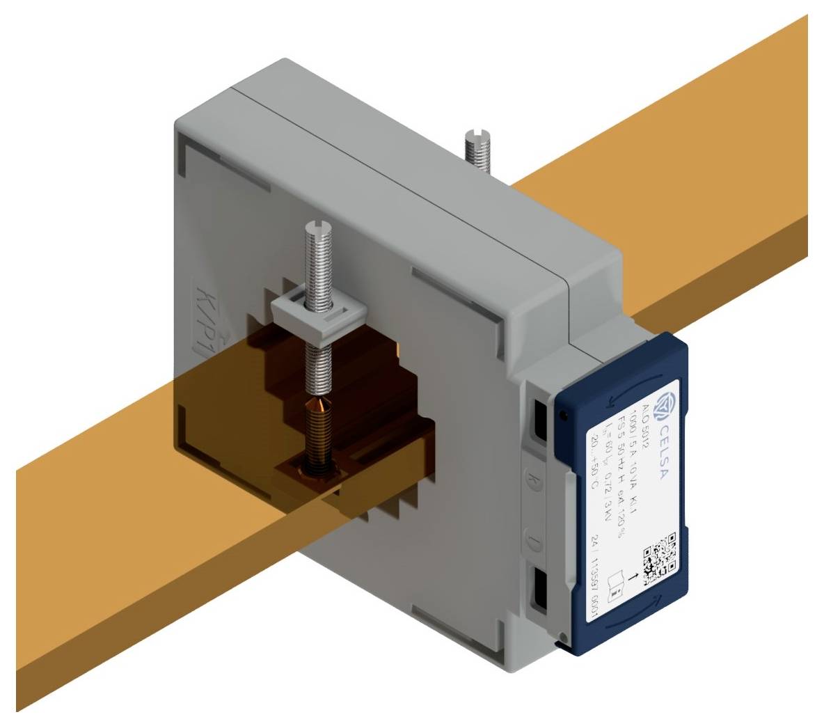 Celsa ALO 5012 400/5A 2.5VA Kl. 1 70142-0514-0250 Aufsteckstromwandler Primärstrom 400 A Sekundärstrom 5 A Leiterdurchführung (H x B):50 x 50 mm Le