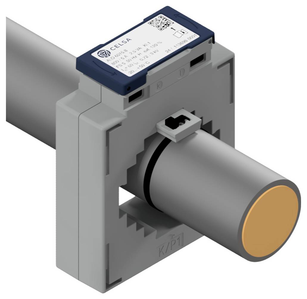 Celsa ALO 6015.8 1000/5A 5VA Kl. 1 70142-0758-0500 Aufsteckstromwandler Primärstrom 1000 A Sekundärstrom 5 A Leiterdurchführung (H x B):64 x 64 mm