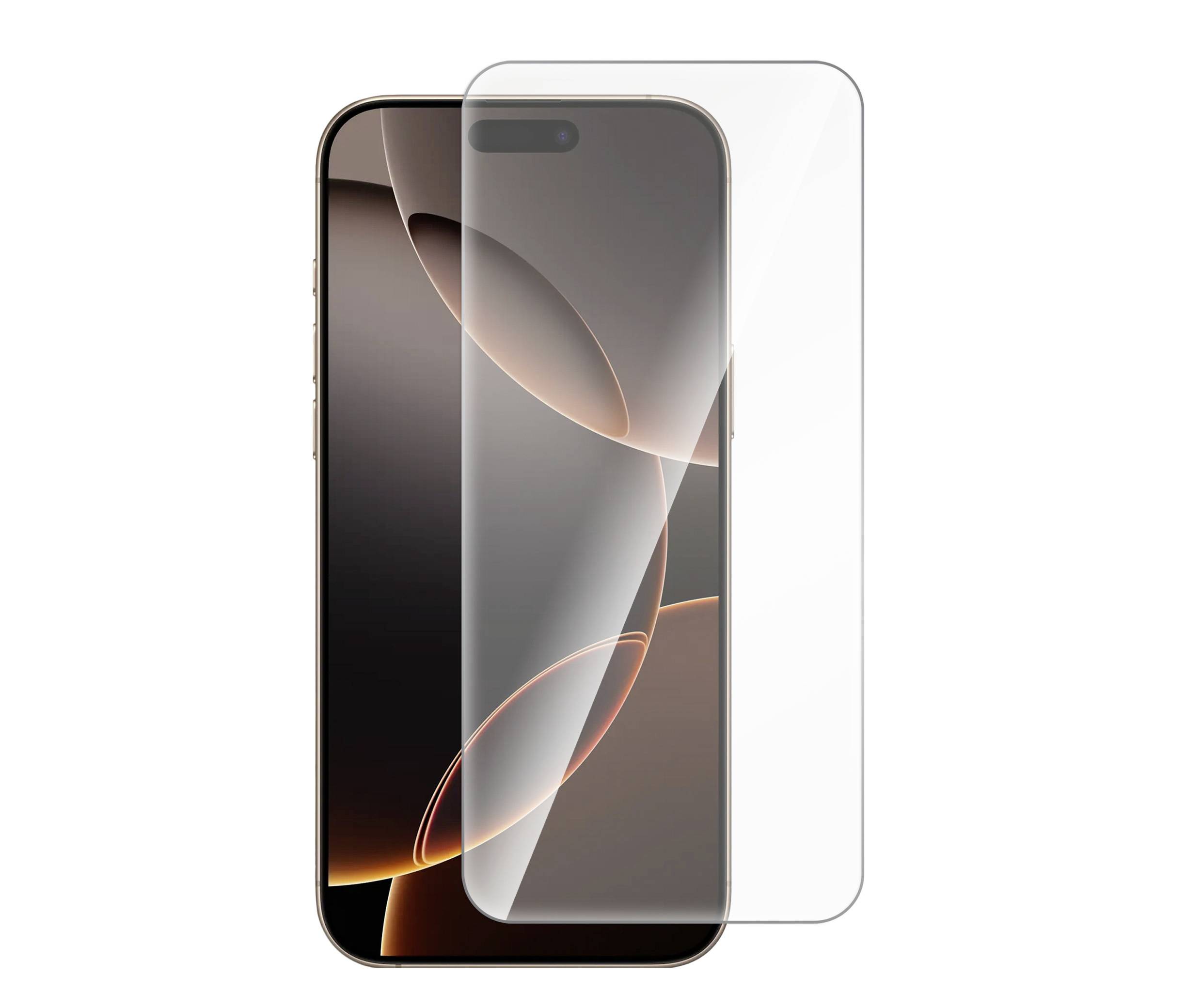 Smartphone mit Schutzfolie auf dem Bildschirm.