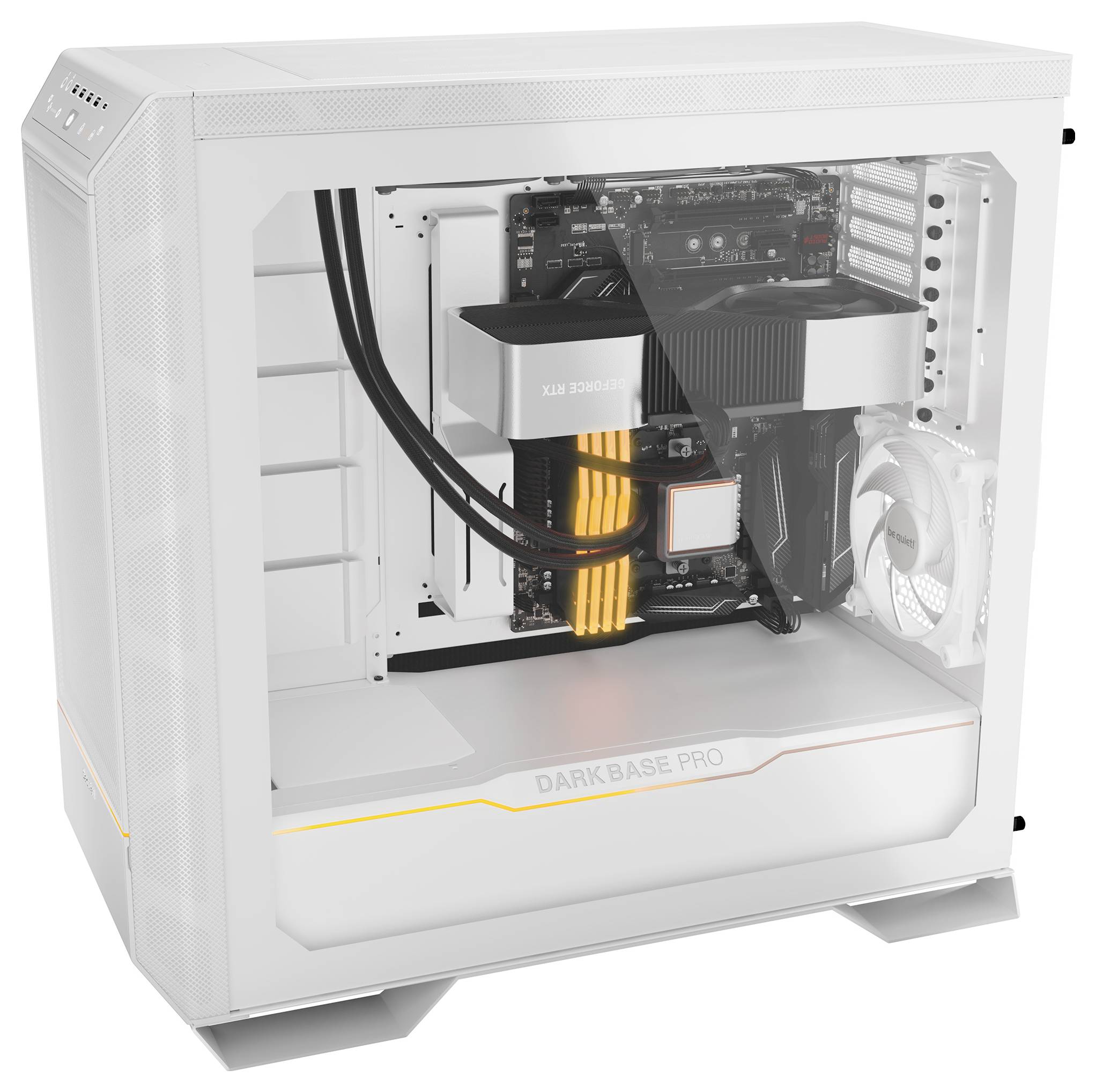 be quiet! DARK BASE PRO 901 White | PC-GehäuseAustauschbare Top-Cover und