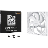 BeQuiet PURE WINGS 3 White 140mm PWM PC-Gehäuse-Lüfter Weiß (B x H x T) 140 x 25 x 140mm BeQuiet PURE WINGS 3 White 140mm PWM PC-Gehäuse-Lüfter Weiß (B x H x T) 140 x 25 x 140mm