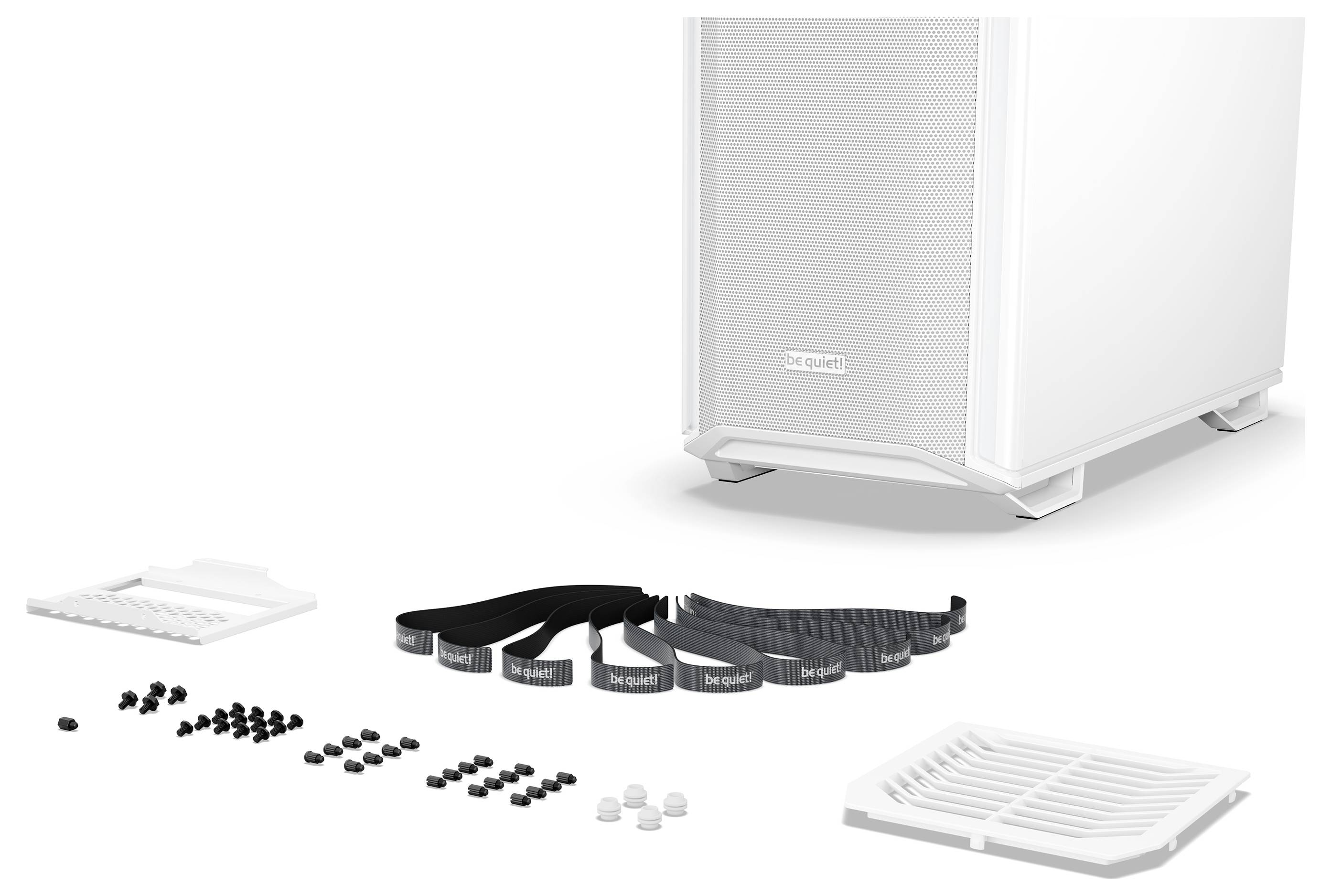 BeQuiet DARK BASE 701 White Midi-Tower PC-Gehäuse Weiß 3 vorinstallierte Lüfter, Seitenfenster