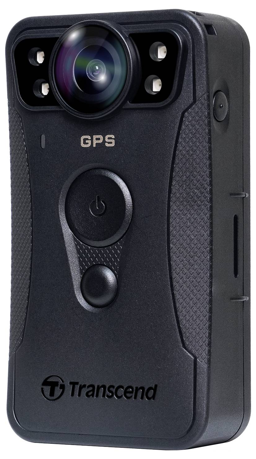 Transcend TS128GDPB40A Bodycam Spritzwassergeschützt, GPS, Interner Speicher