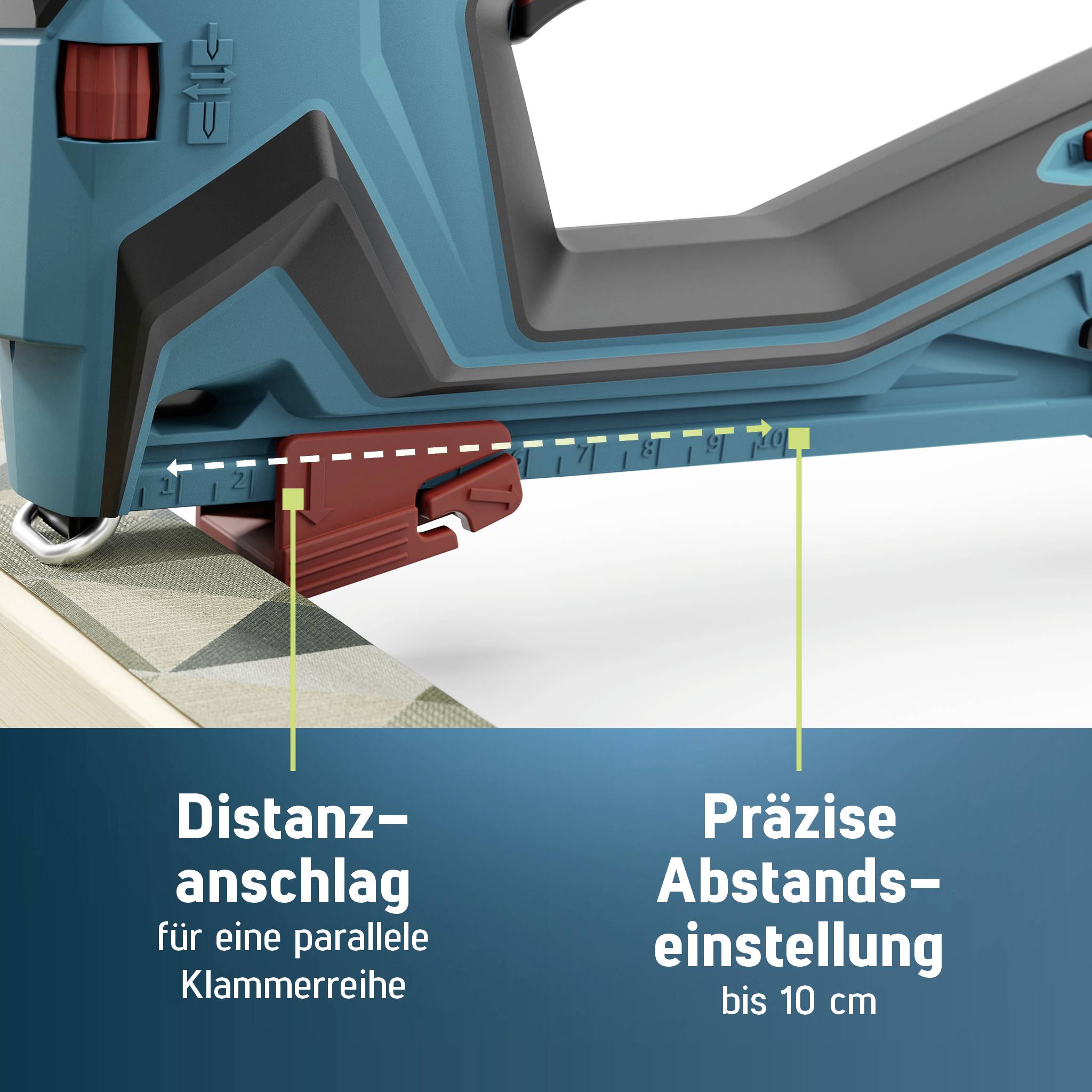 Novus Tools J-550 031-0373 Akkutacker Klammerntyp Typ 37, Typ 53 Klammernlänge 6 - 14mm ohne Akku, ohne Ladegerät