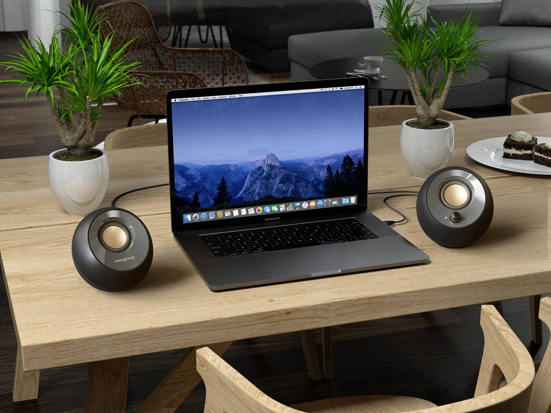 Creative Pebble V2, 2.0 2.0 PC-Lautsprecher Kabelgebunden 4W Schwarz