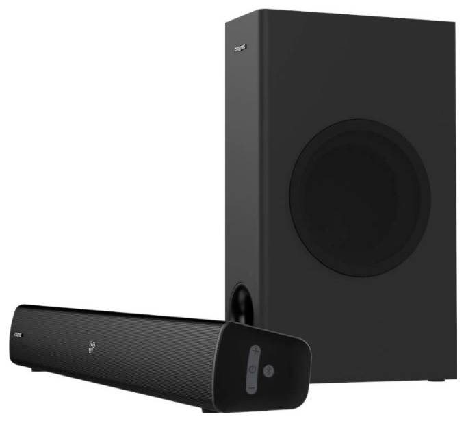 Creative Stage V2, 2.1 Soundbar Schwarz inkl. kabelgebundenem Subwoofer