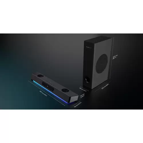 Creative Katana V2X, 2.1 Soundbar Schwarz Creative Katana V2X, 2.1 Soundbar Schwarz