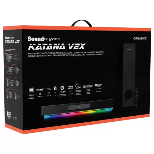Creative Katana V2X, 2.1 Soundbar Schwarz Creative Katana V2X, 2.1 Soundbar Schwarz