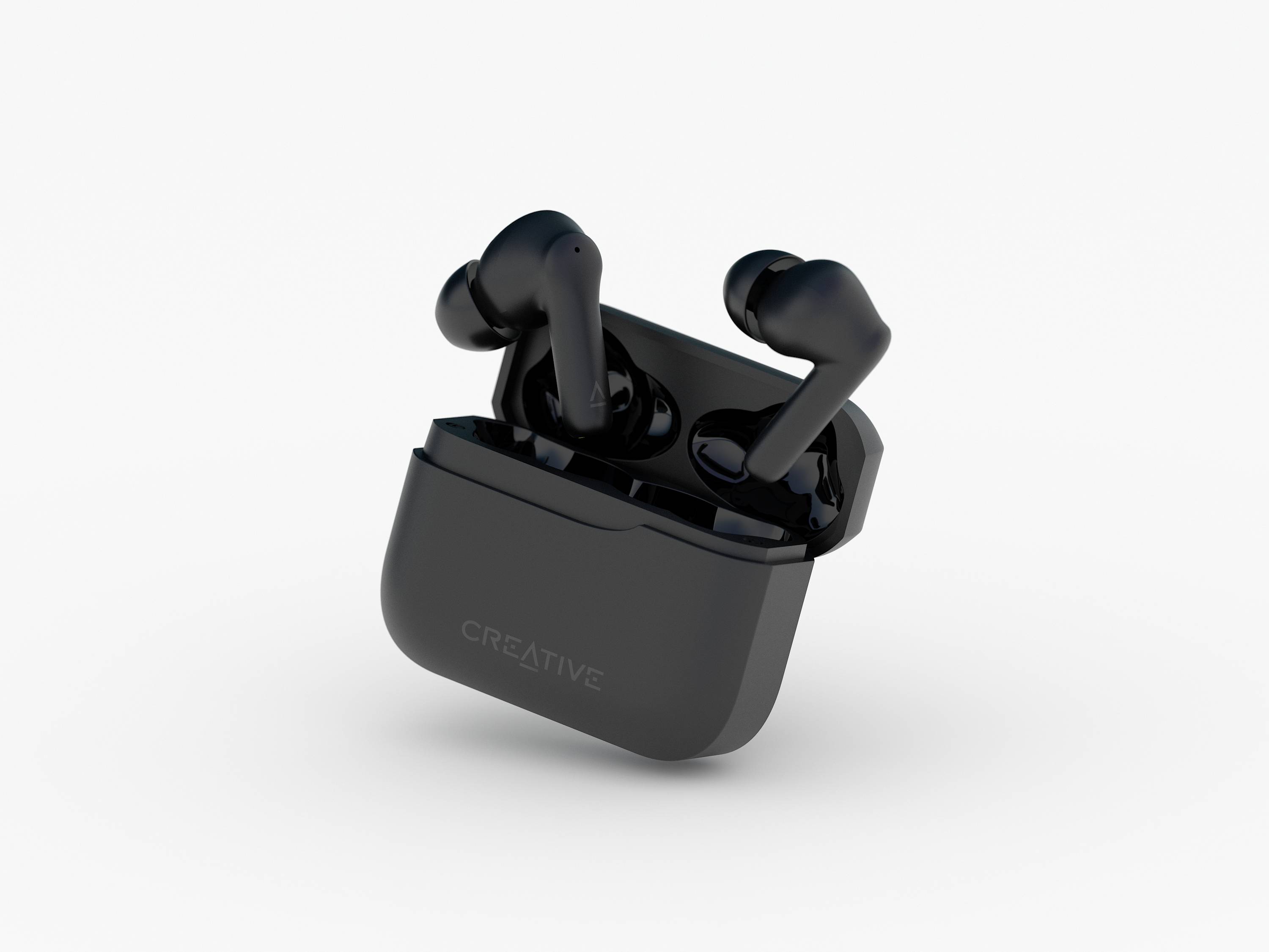 Creative Zen Air 2 In Ear Kopfhörer Bluetooth® Schwarz Schweißresistent, Wasserbeständig, Batterieladeanzeige, inkl. Lade- und