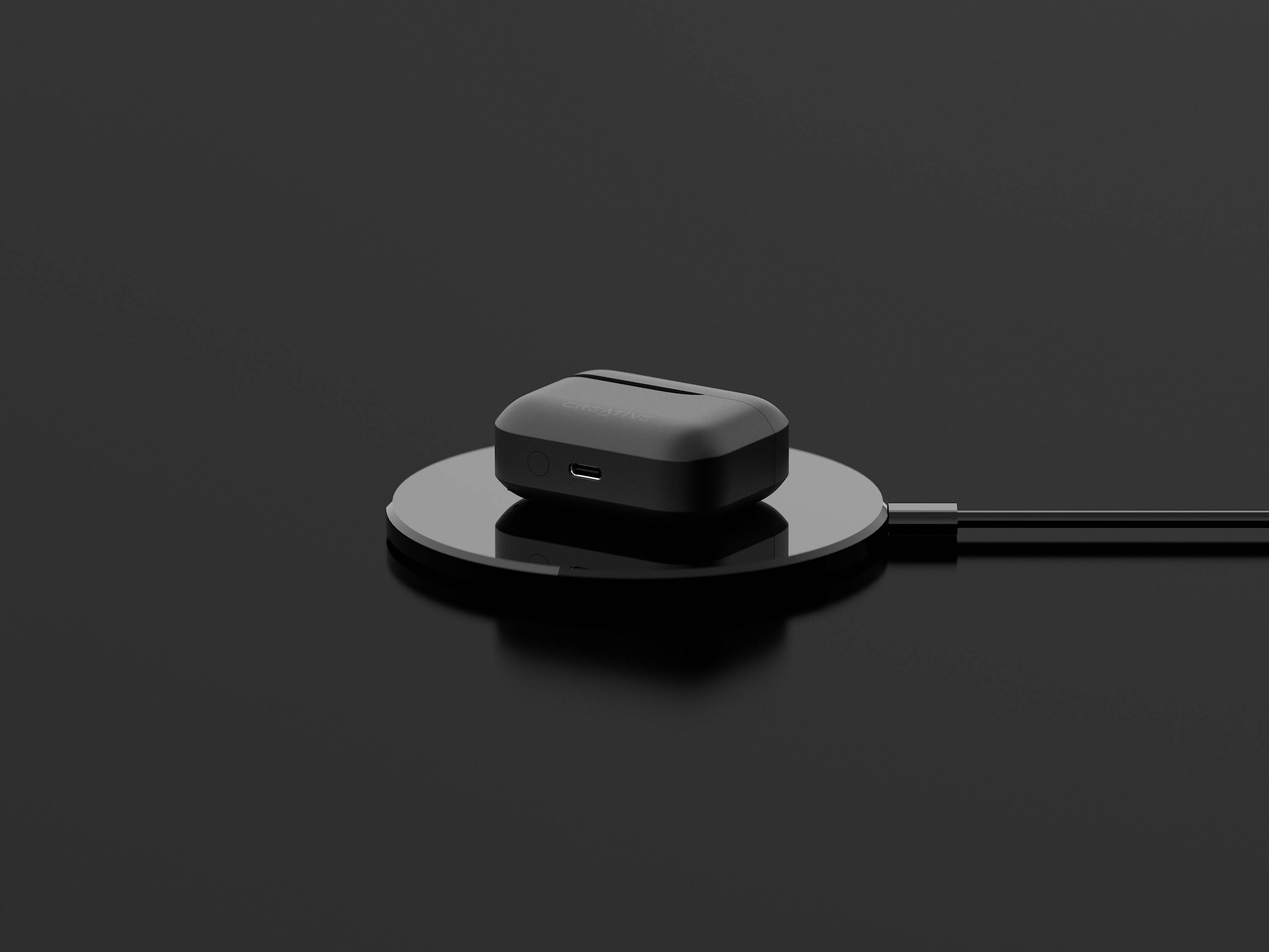 Creative Zen Air 2 In Ear Kopfhörer Bluetooth® Schwarz Schweißresistent, Wasserbeständig, Batterieladeanzeige, inkl. Lade- und