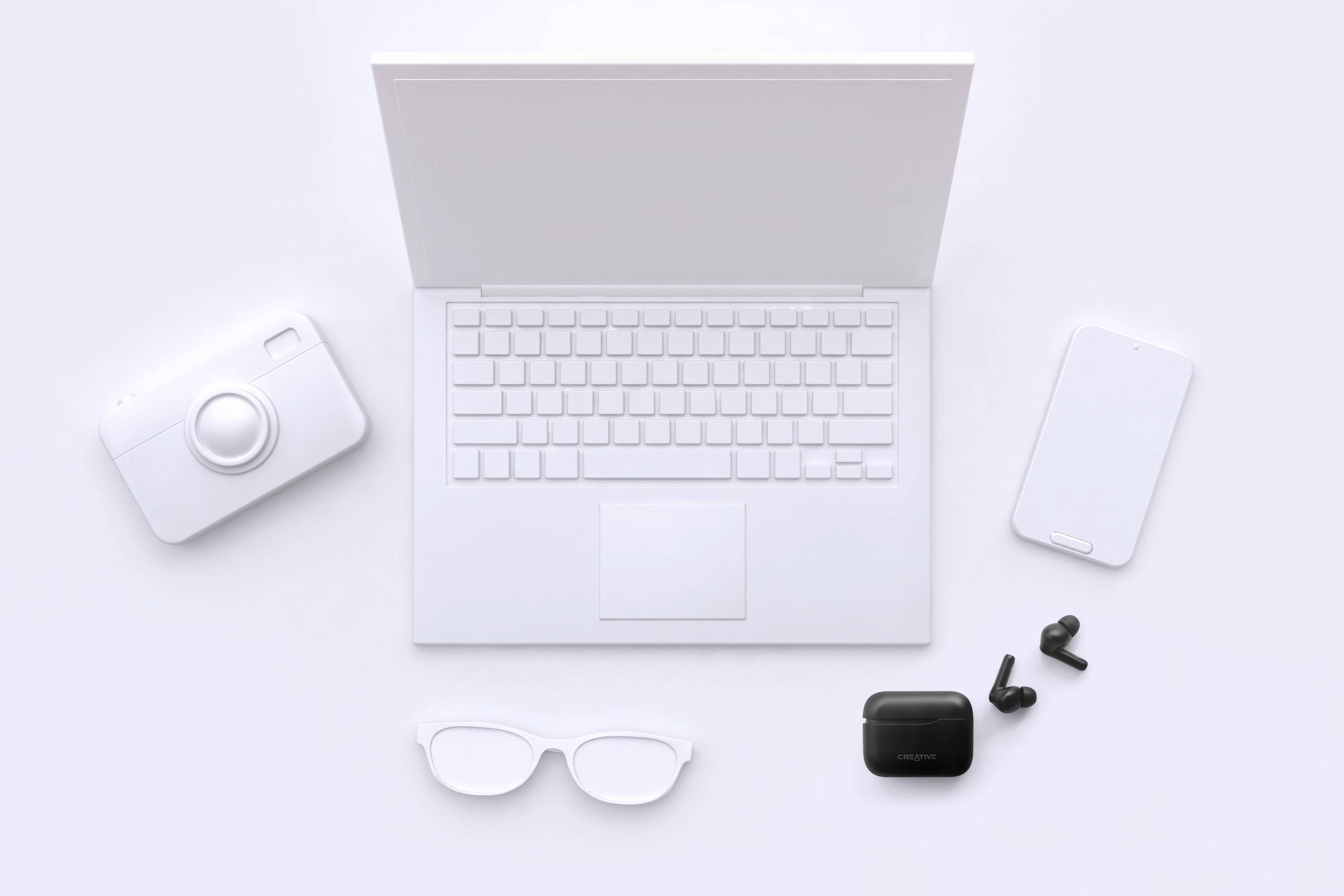 Creative Zen Air 2 In Ear Kopfhörer Bluetooth® Schwarz Schweißresistent, Wasserbeständig, Batterieladeanzeige, inkl. Lade- und