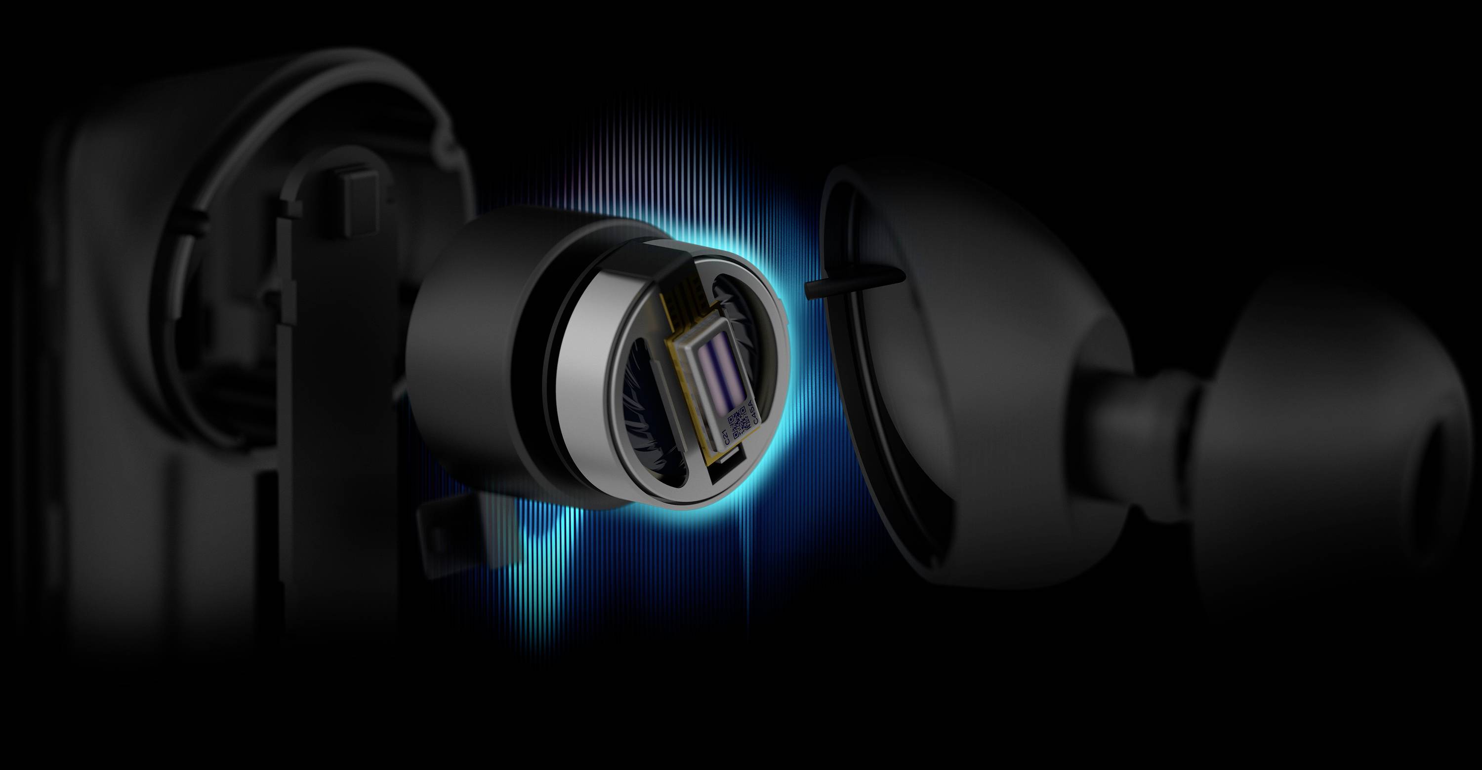 Creative Aurvana Ace In Ear Kopfhörer Bluetooth® Schwarz Schweißresistent, Wasserbeständig, Batterieladeanzeige, inkl. Lade- und