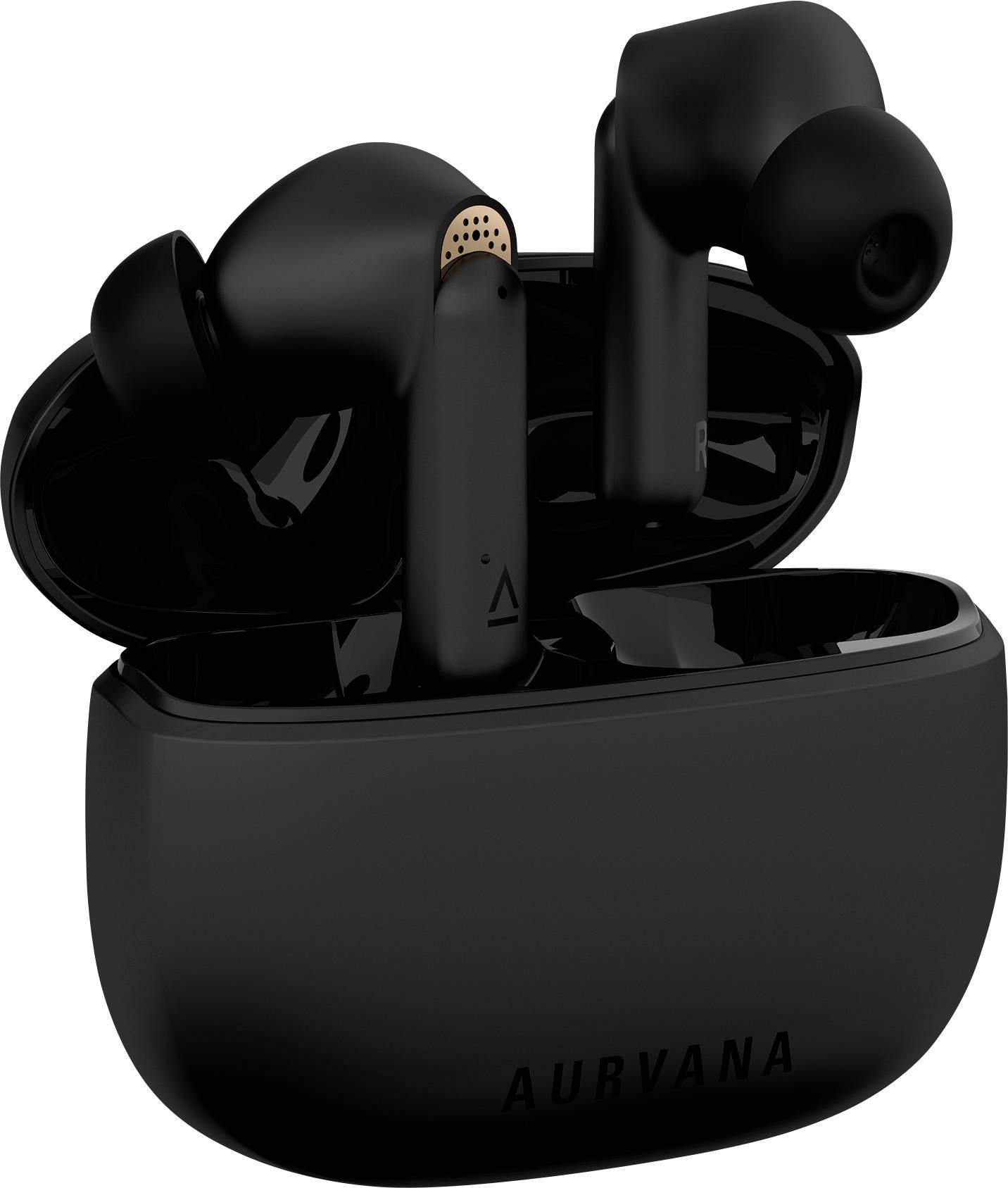 Creative Aurvana Ace In Ear Kopfhörer Bluetooth® Schwarz Schweißresistent, Wasserbeständig, Batterieladeanzeige, inkl. Lade- und