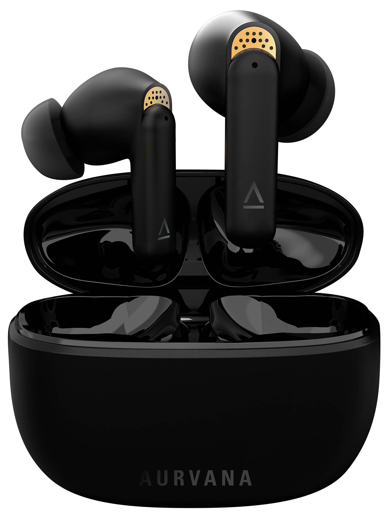 Creative Aurvana Ace In Ear Kopfhörer Bluetooth® Schwarz Schweißresistent, Wasserbeständig, Batterieladeanzeige, inkl. Lade- und