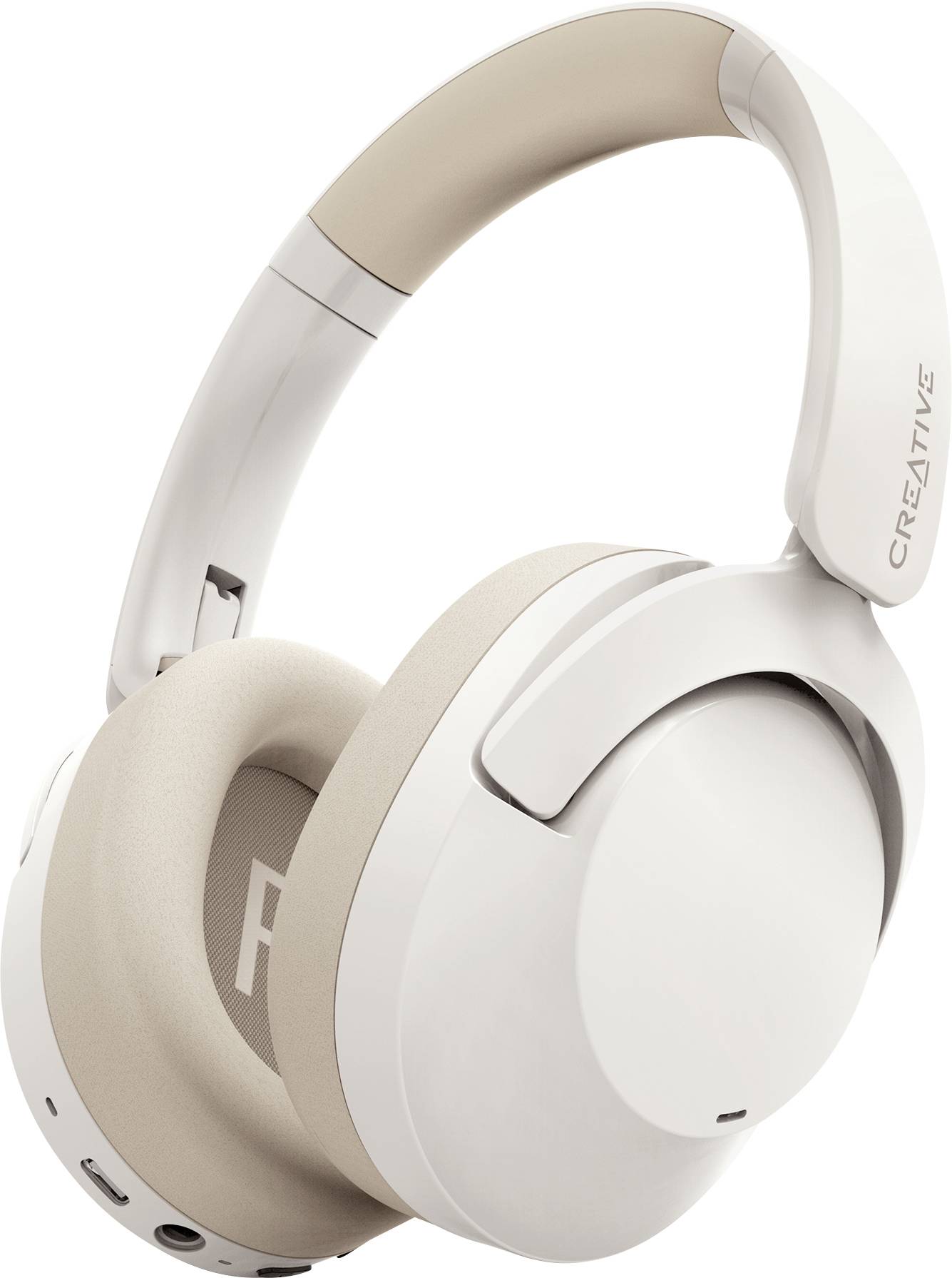 Creative Zen Hybrid 2 On Ear Headset Bluetooth® Stereo Creme Lautstärkeregelung, Mikrofon-Stummschaltung