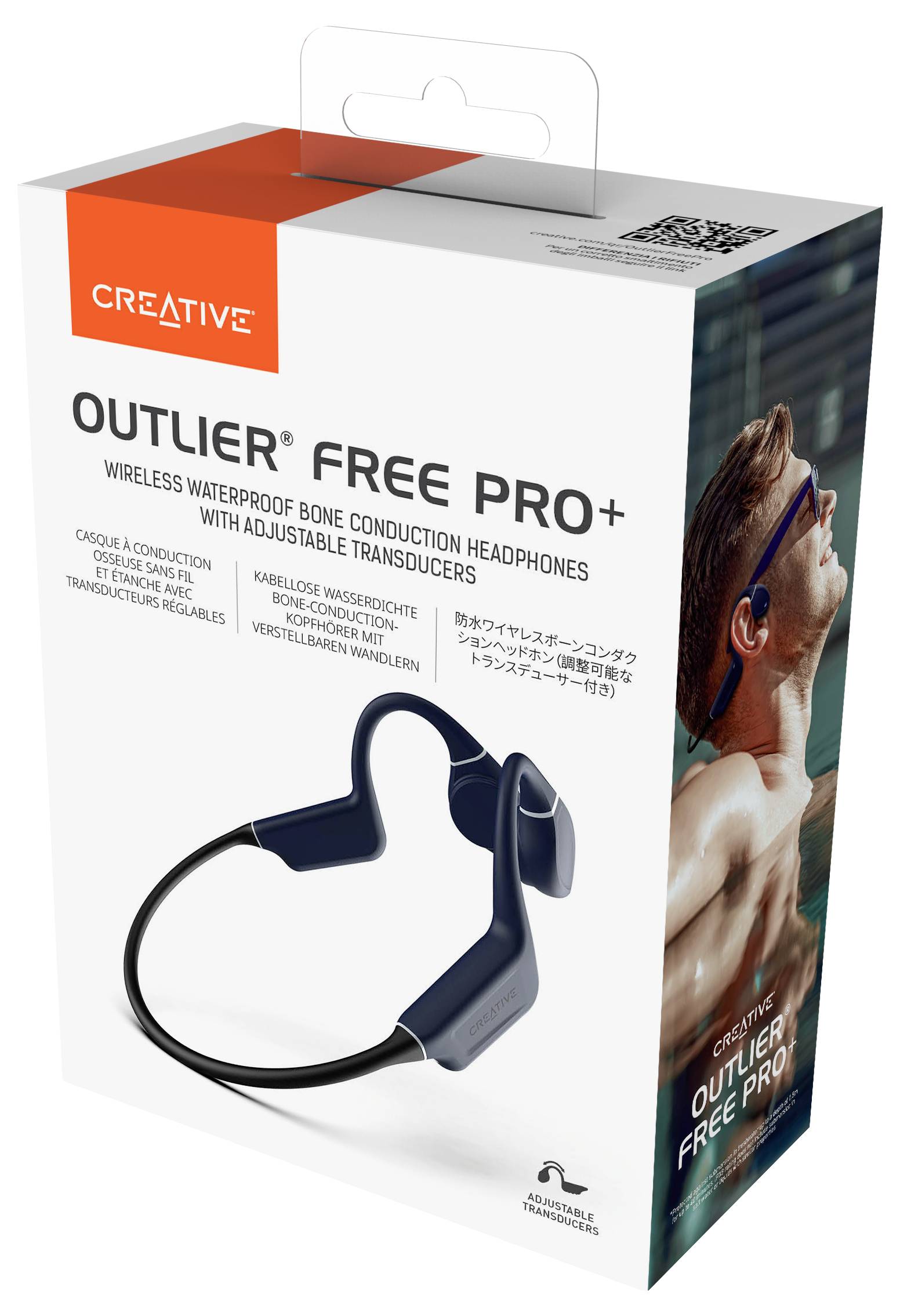 Creative Outlier Free Pro+ On Ear Headset Bluetooth® Stereo Schwarz Wasserbeständig