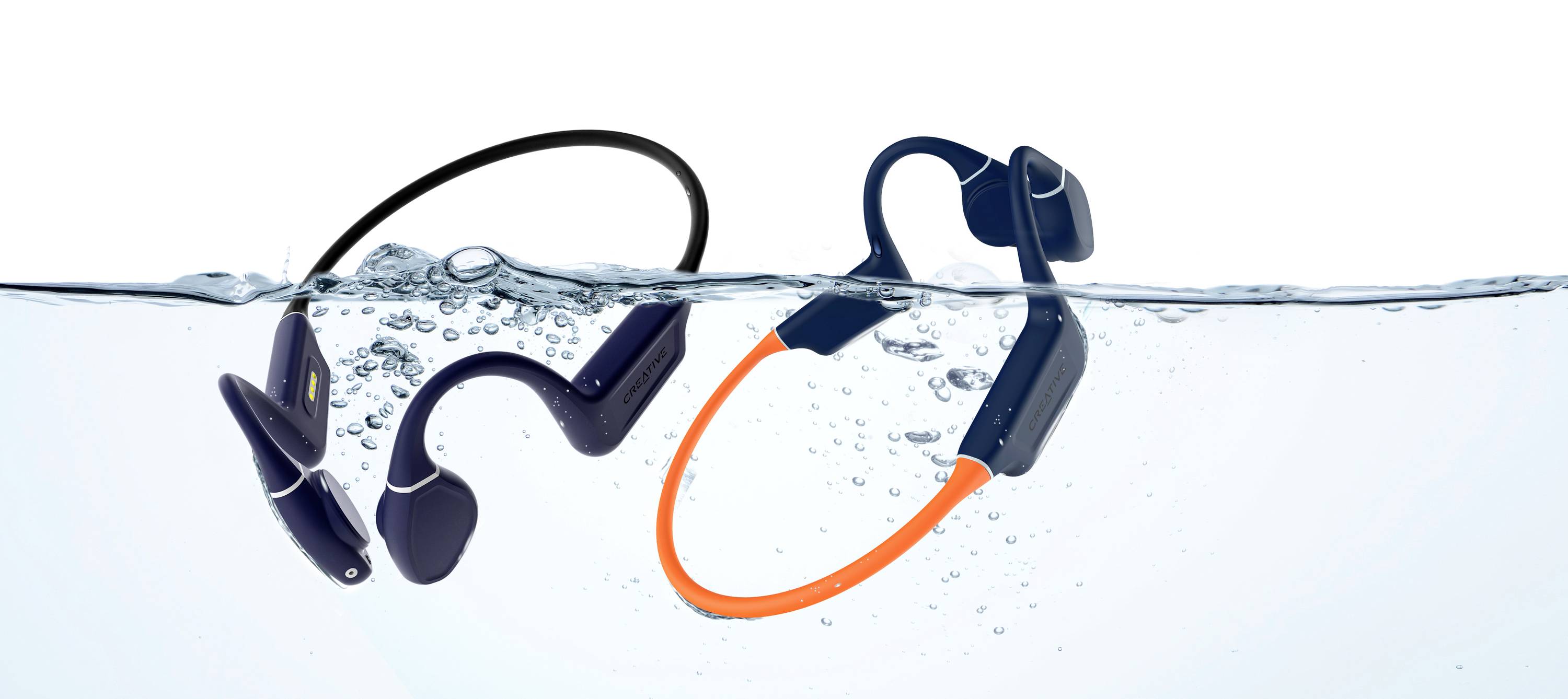 Creative Outlier Free Pro+ On Ear Headset Bluetooth® Stereo Orange Wasserbeständig