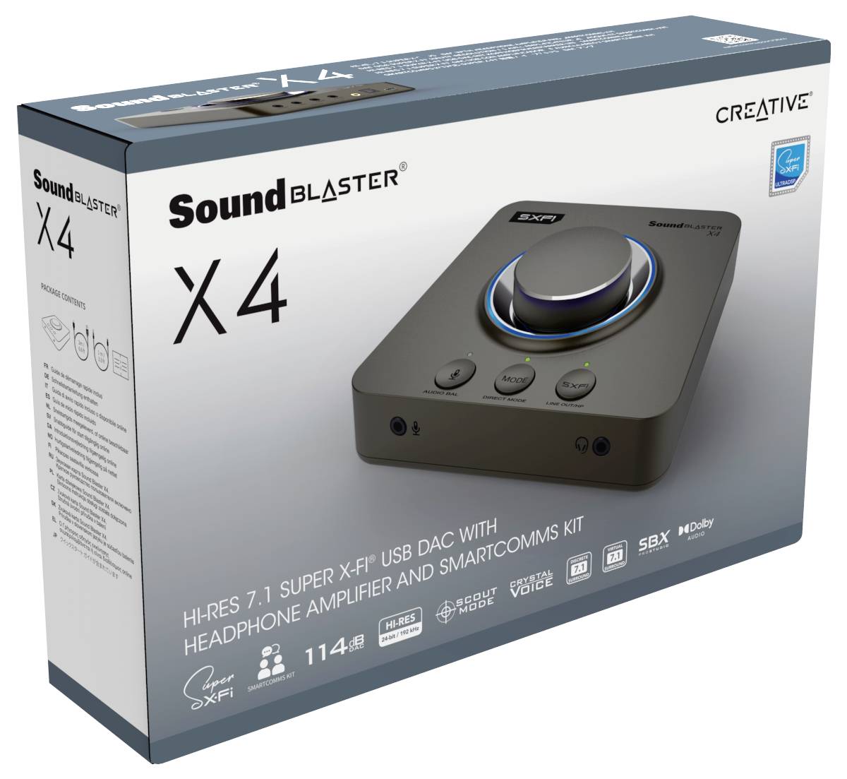 Creative Sound Blaster X4 HD 7.1 Soundkarte, Extern