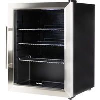 DOMO DO91609BK Party-Kühlschrank EEK: D (A - G) 60l Standgerät Schwarz, Edelstahl (gebürstet) DOMO DO91609BK Party-Kühlschrank EEK: D (A - G) 60l Standgerät Schwarz, Edelstahl (gebürstet)