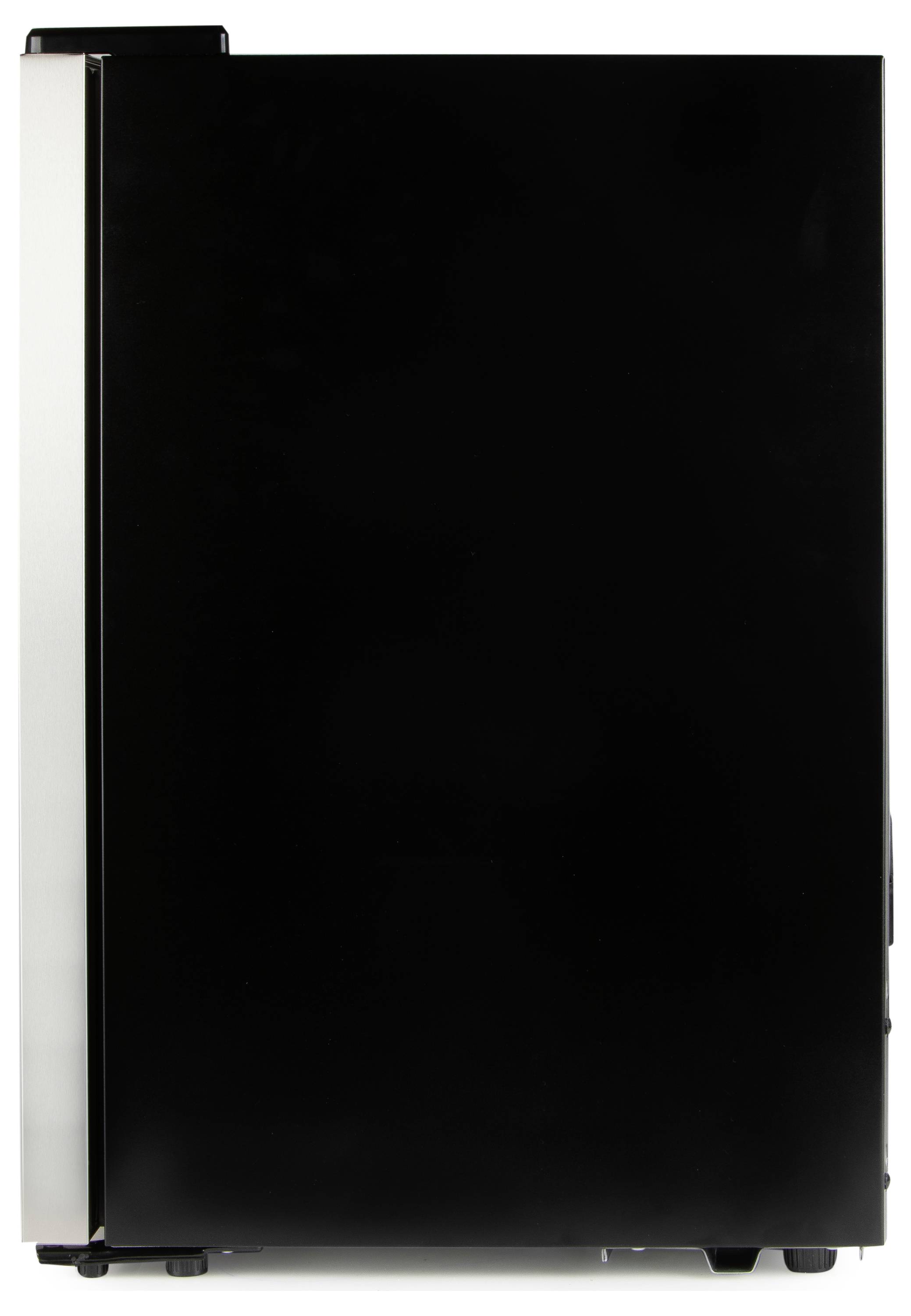 DOMO DO91609BK Party-Kühlschrank EEK: D (A - G) 60 l Standgerät Schwarz, Edelstahl (gebürstet)