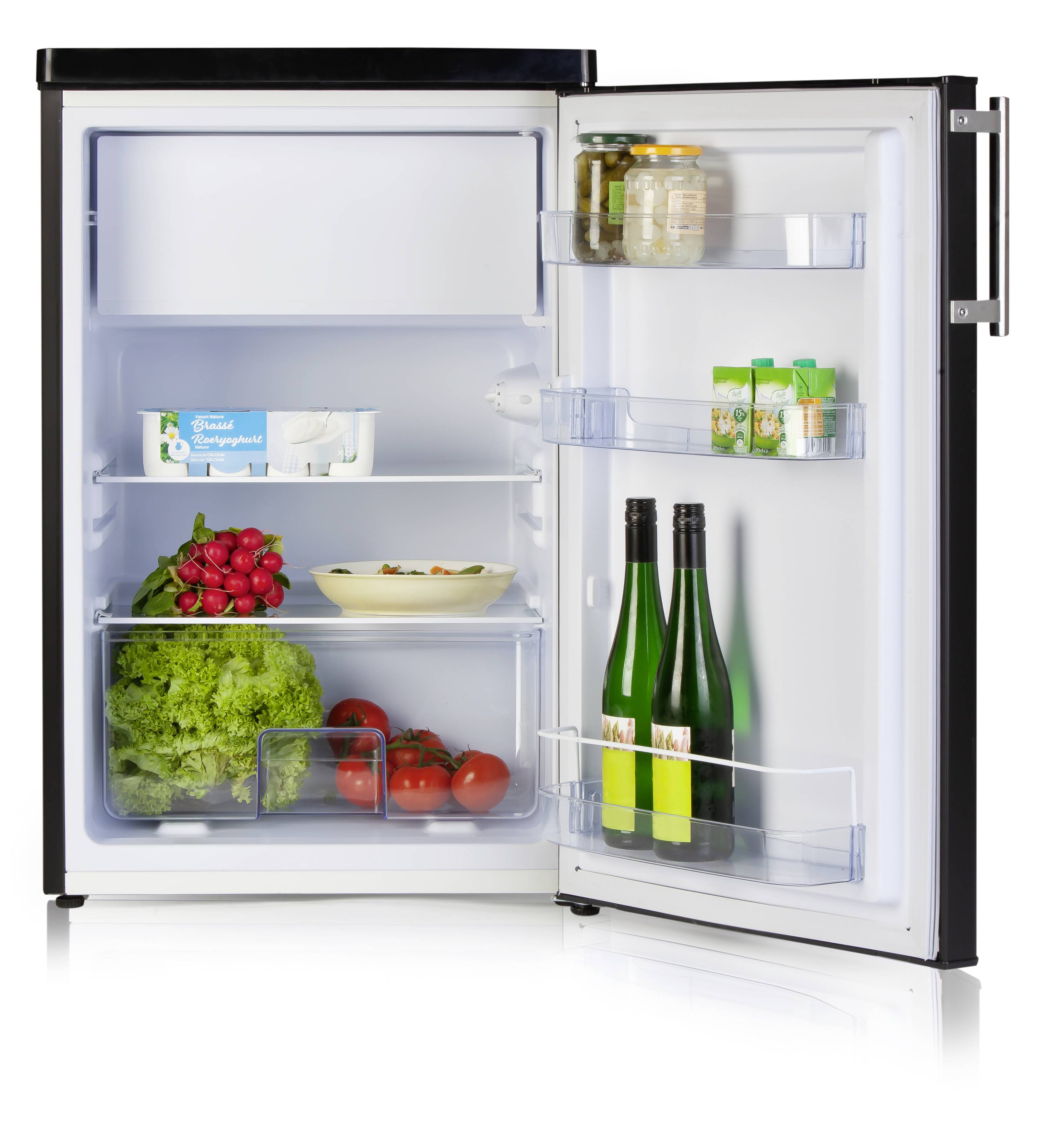 DOMO DO91124 Kühlschrank EEK: D (A - G) 108l Standgerät Schwarz (matt)