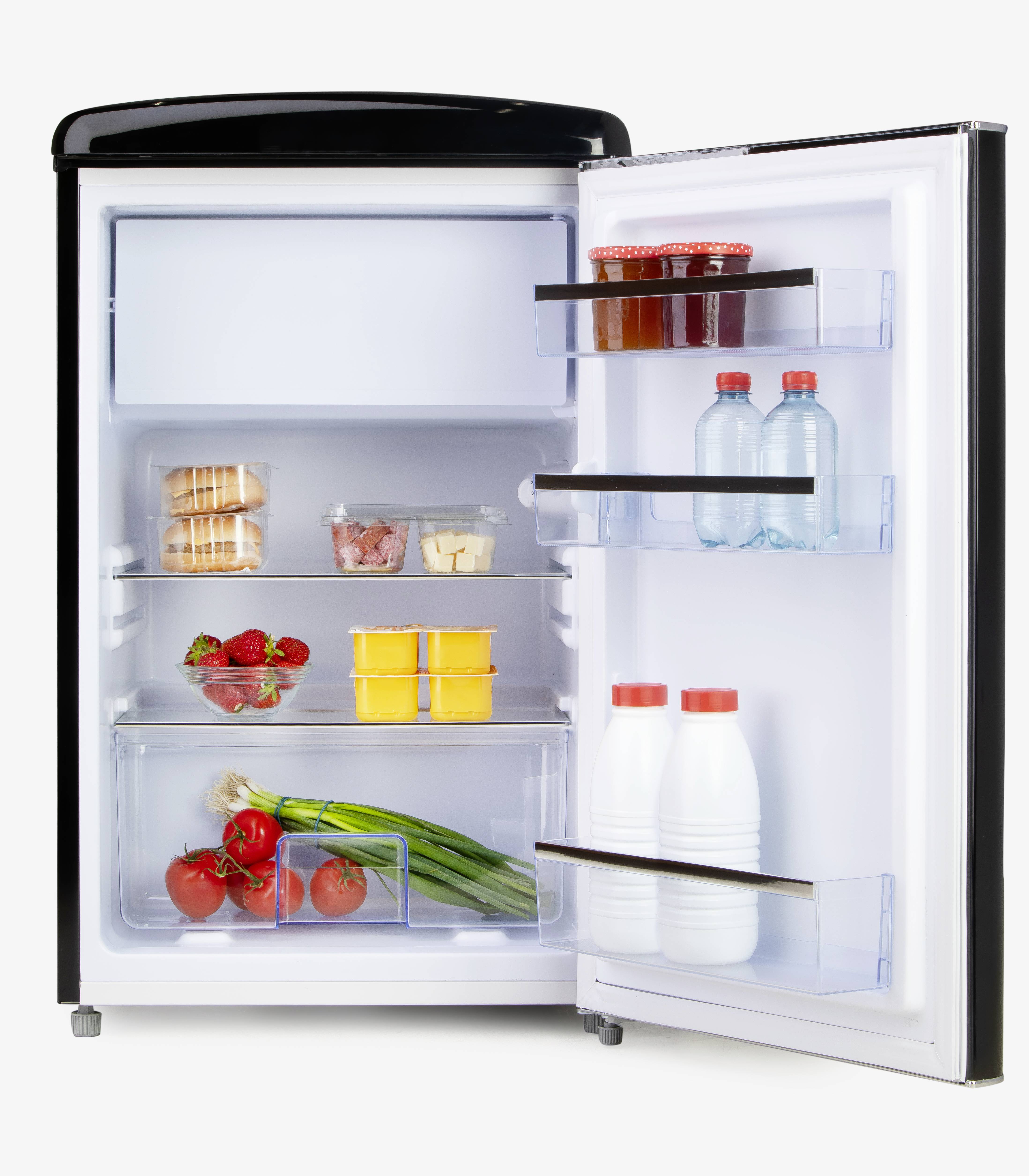 DOMO DO91702R Kühlschrank EEK: D (A - G) 108l Standgerät Schwarz