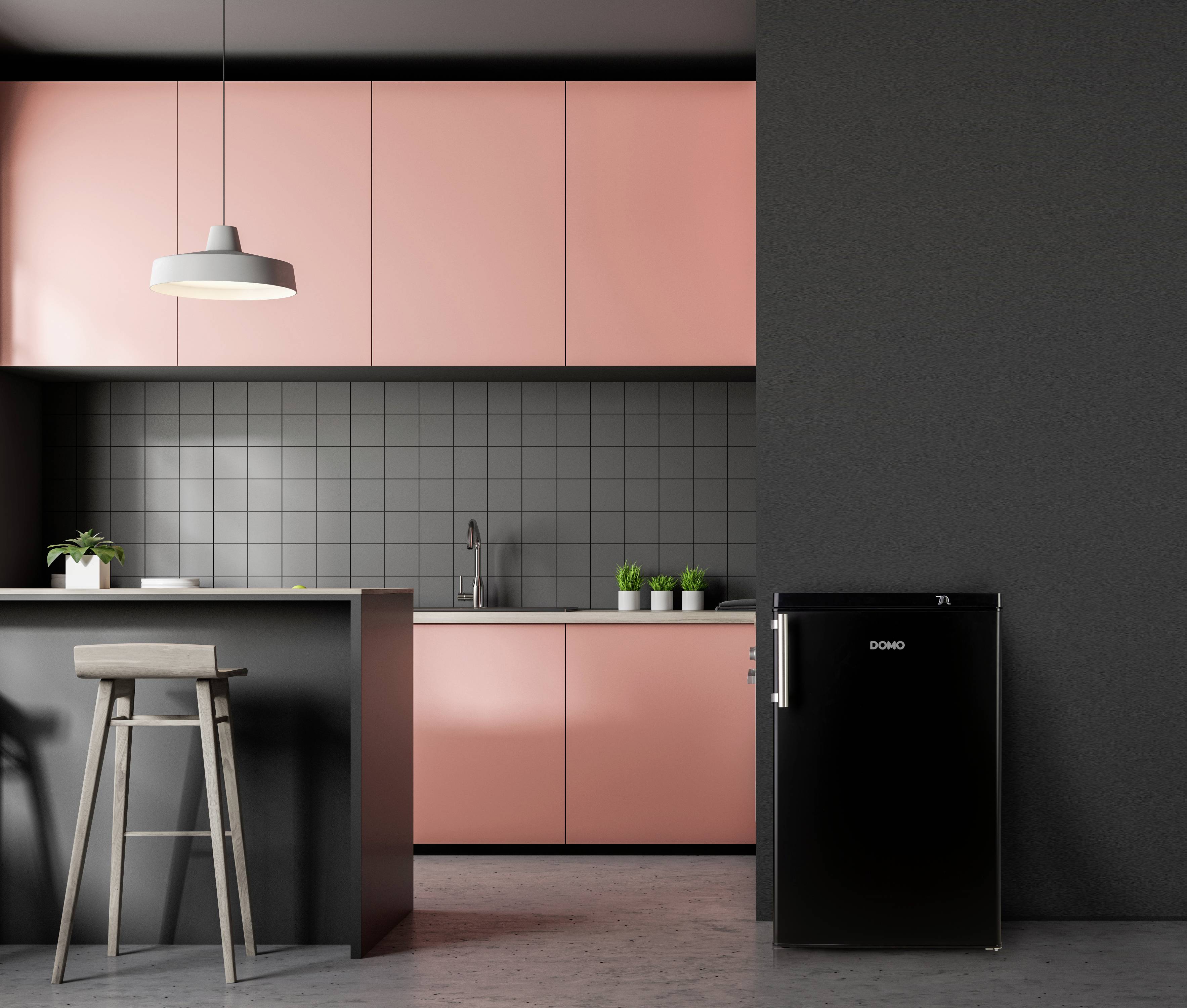 DOMO DO91132F Gefrierschrank EEK: C (A - G) 80l Standgerät Schwarz (matt)