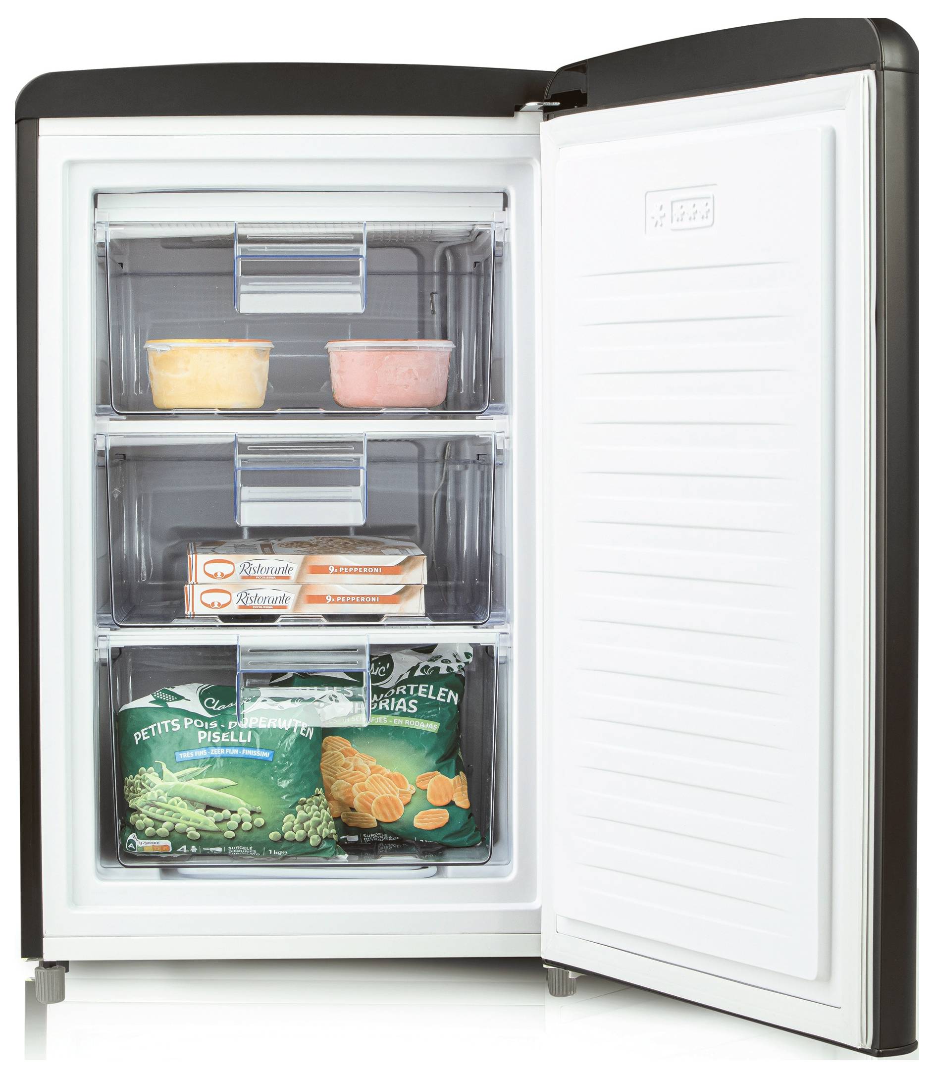 DOMO DO91771R Gefrierschrank EEK: C (A - G) 80l Standgerät Schwarz (matt)