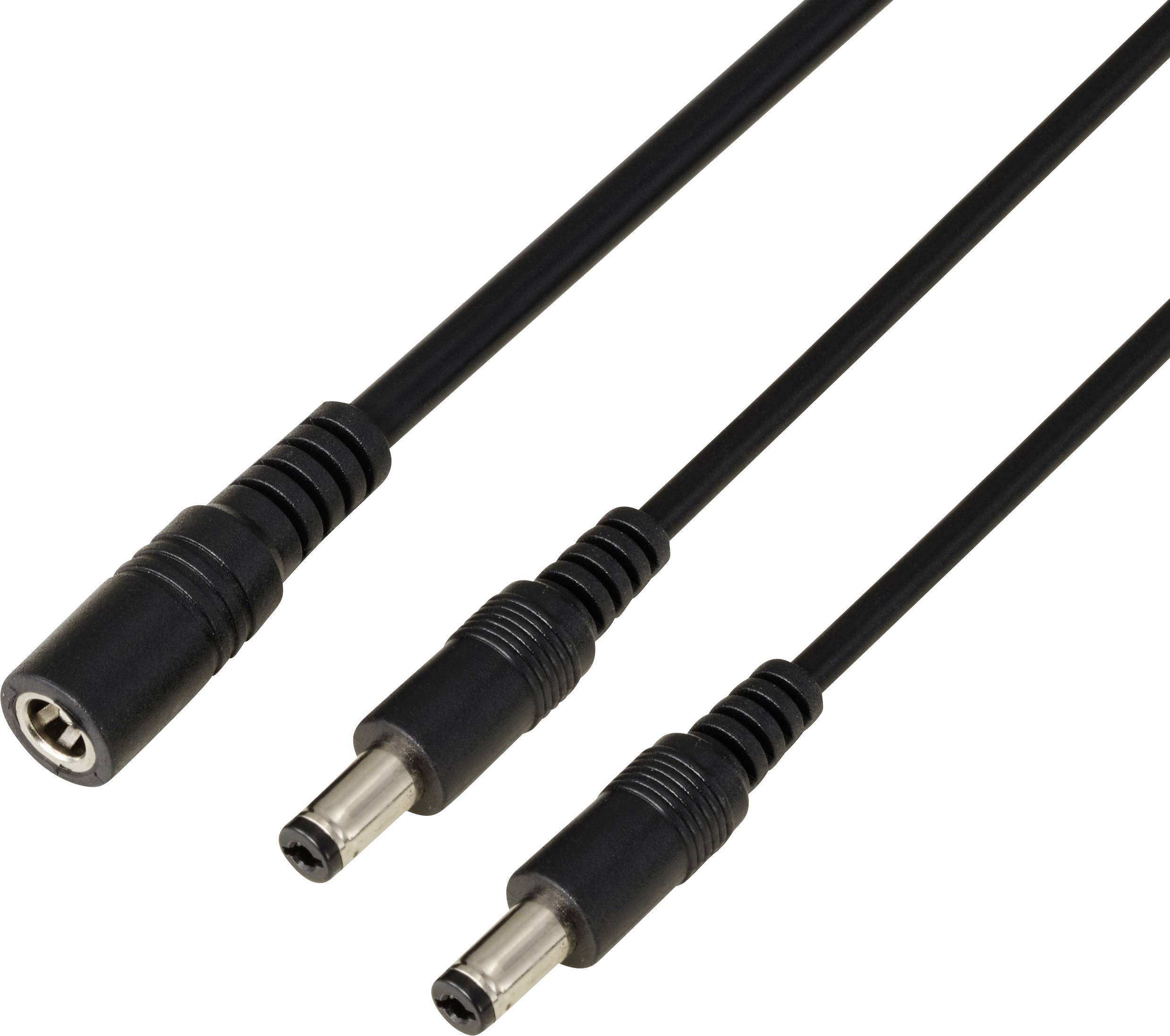 TRU COMPONENTS TC-13232704 DC-Steckverbinder Buchse - Stecker 5.5 mm 2.1 mm 41.2 cm 1 St.