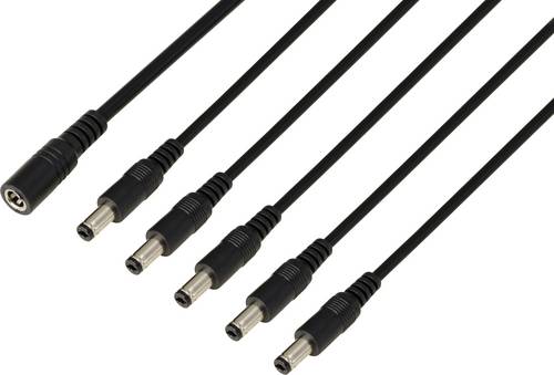TRU COMPONENTS TC-13232716 DC-Steckverbinder Buchse - Stecker 5.5 mm 2.1 mm 41.2 cm 1 St.