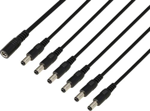 TRU COMPONENTS TC-13232720 DC-Steckverbinder Buchse - Stecker 5.5 mm 2.1 mm 41.2 cm 1 St.
