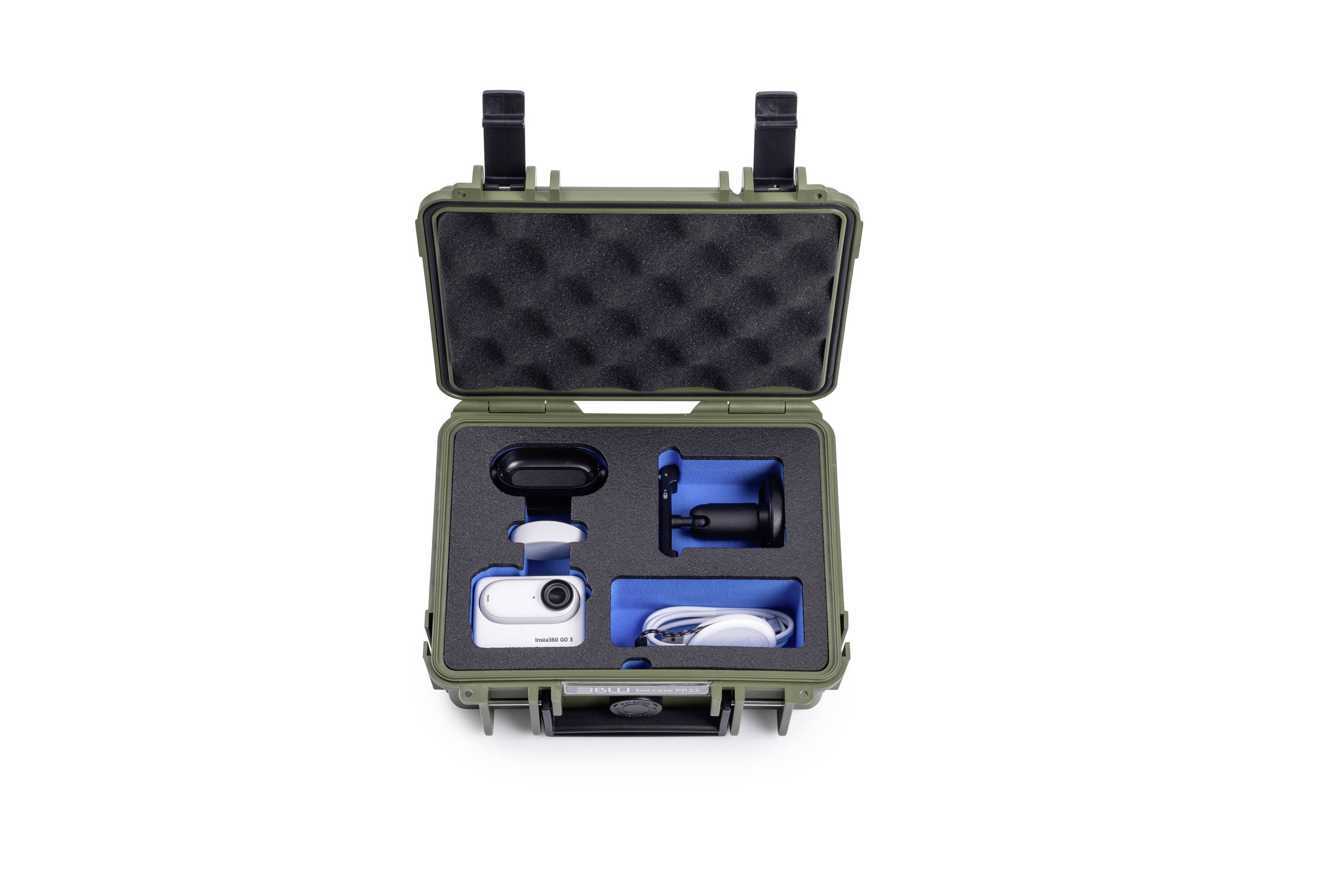 B & W International Transportkoffer action.case PP.23.GO3 2.3l (B x H x T) 230 x 90 x 180mm Bronze-Grün PP.23.BG.GO3