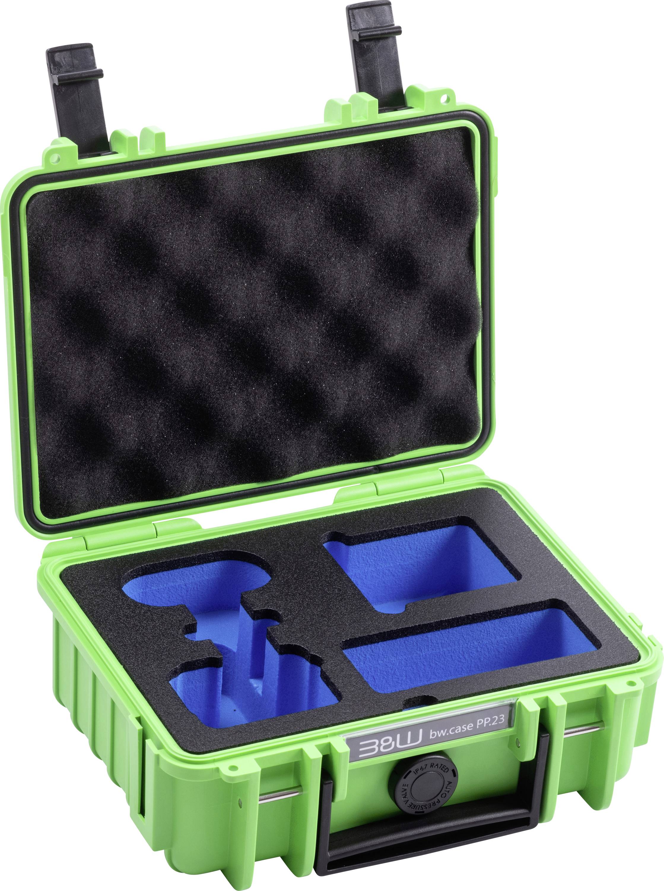 B & W International Transportkoffer action.case PP.23.GO3 2.3l (B x H x T) 230 x 90 x 180mm Grün PP.23.GR.GO3