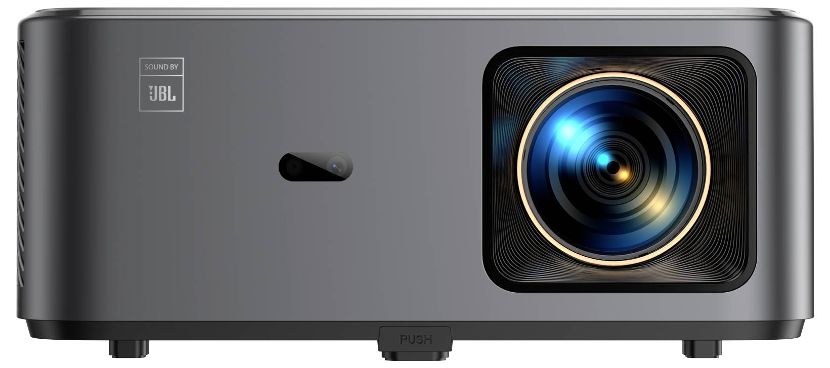 Yaber Beamer K2S LCD 800 ANSI-Lumen 1920 x 1080 Full HD 4K unterstützt, JBL Lautsprecher integriert, Smart-TV-Dongle, Autofokus