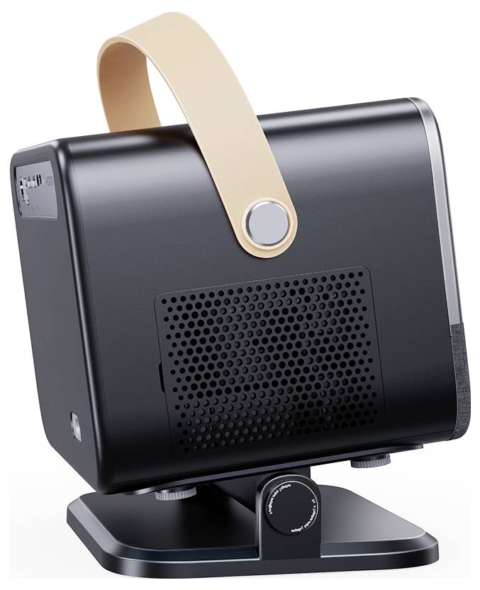 Yaber Beamer U12 LED 700 ANSI-Lumen 1920 x 1080 Full HD 4K unterstützt, Autofokus, Linux OS, Drehbarer Gimbal, Dolby Audio