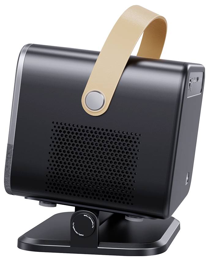 Yaber Beamer U12 LED 700 ANSI-Lumen 1920 x 1080 Full HD 4K unterstützt, Autofokus, Linux OS, Drehbarer Gimbal, Dolby Audio