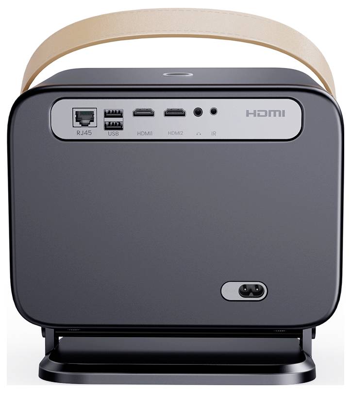 Yaber Beamer U12 LED 700 ANSI-Lumen 1920 x 1080 Full HD 4K unterstützt, Autofokus, Linux OS, Drehbarer Gimbal, Dolby Audio