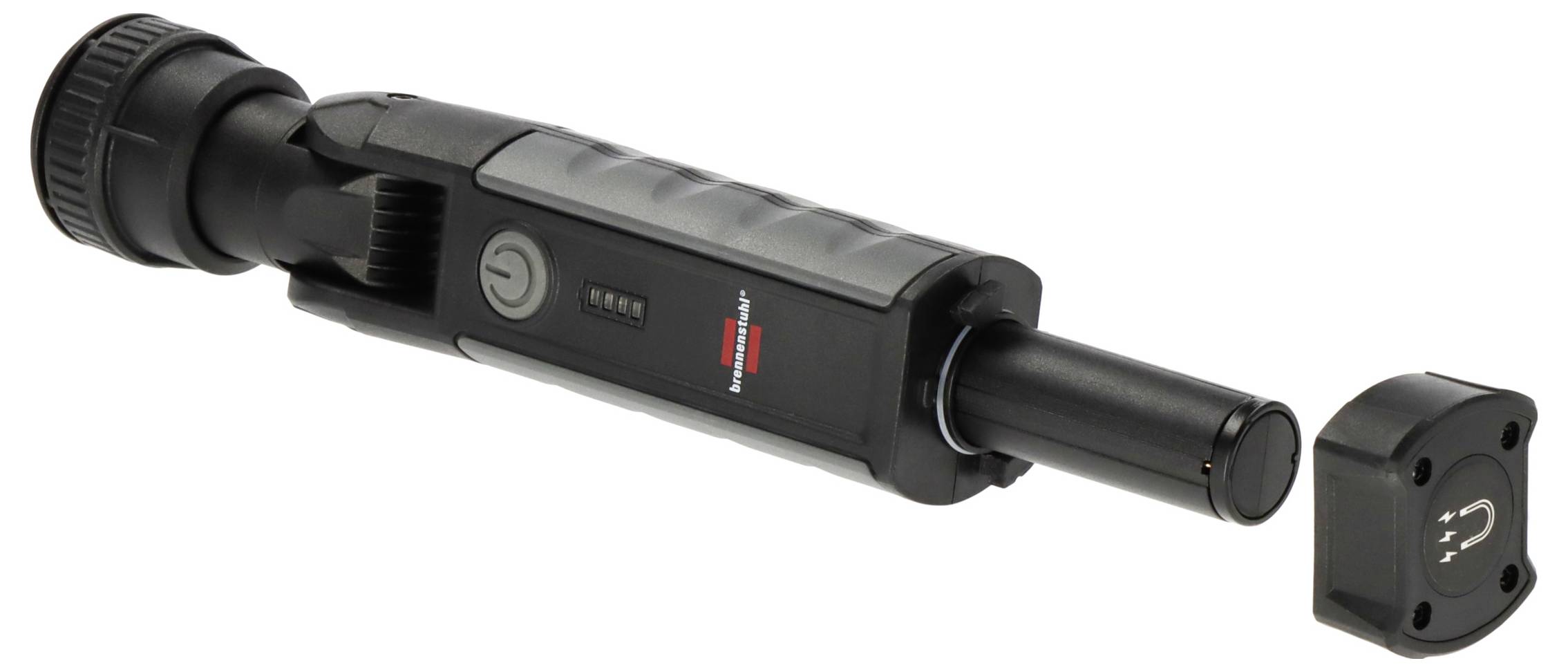 Ein schwarzes Messgerät mit abnehmbarer Kappe und digitaler Anzeige, verwendet zur Bestimmung von Flüssigkeitsmerkmalen.