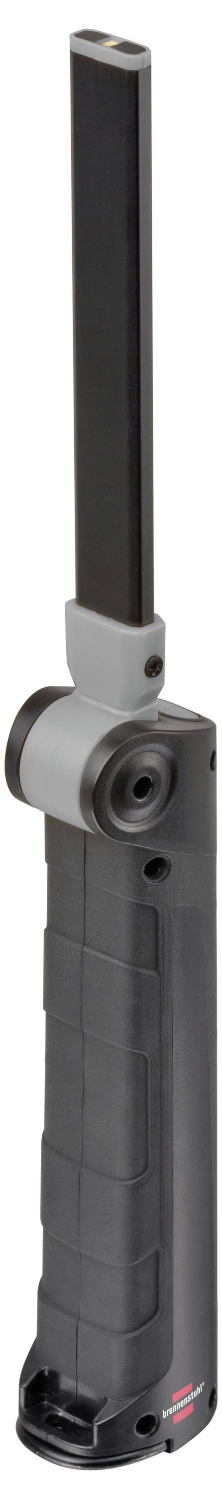 Eine tragbare schwarz-grau digitale Inspektionskamera mit einer langen schmalen Sonde und rundem Objektivkopf.