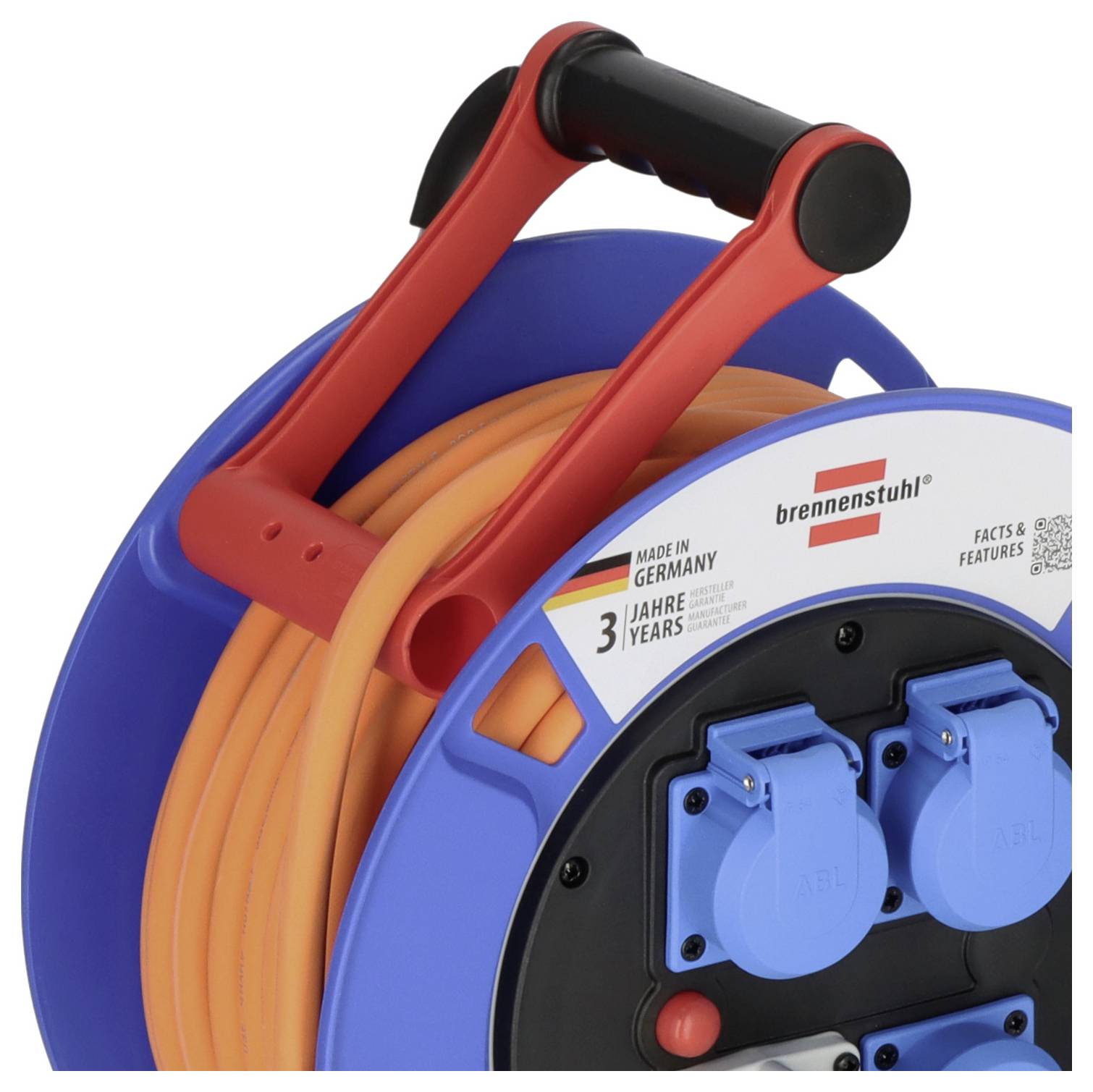 Brennenstuhl 1182690200 Kabeltrommel 25m Orange CEE-Stecker 16A 3polig