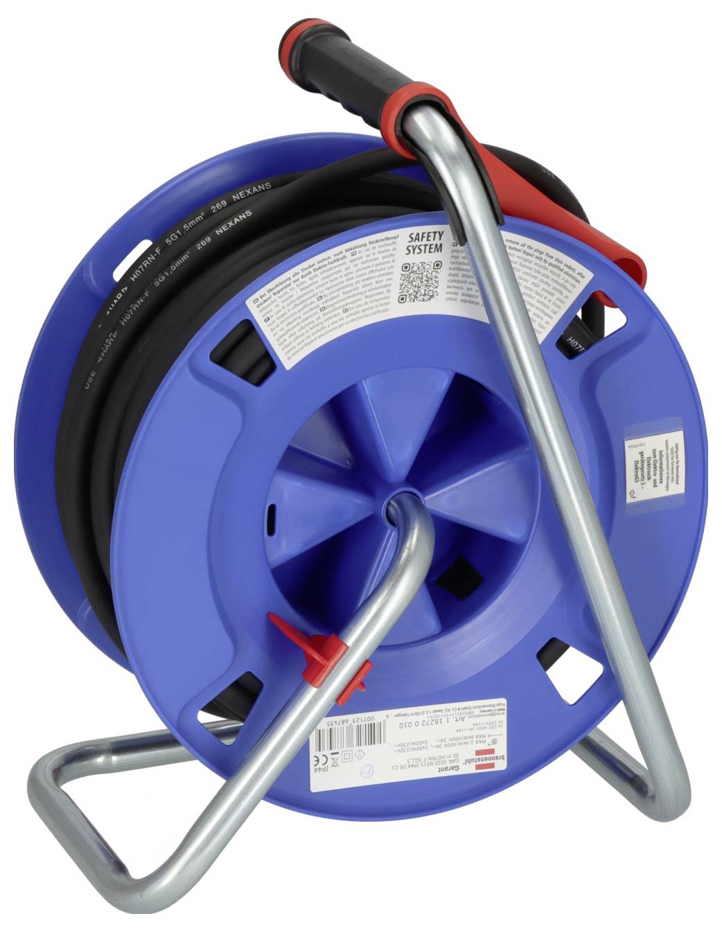 Brennenstuhl 1182720010 Kabeltrommel 30m Schwarz CEE-Steckdose 16A 5polig