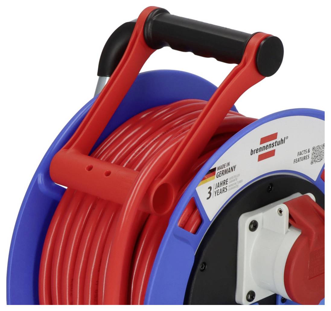 Brennenstuhl 1182770010 Kabeltrommel 25 m Rot CEE-Stecker 16 A 5polig